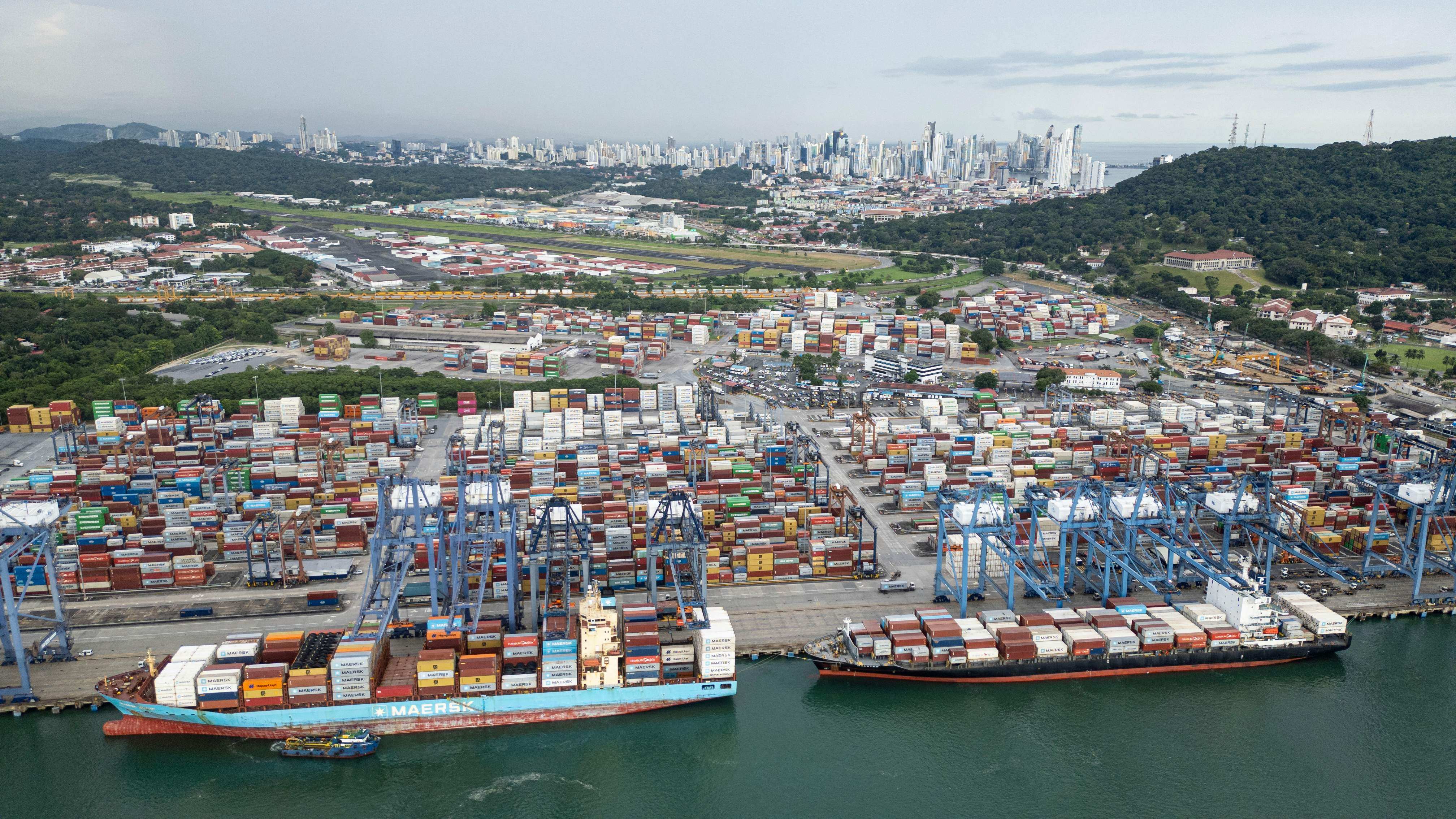The Port of Balboa at the Pacific entrance of the Panama Canal. Photo: AFP