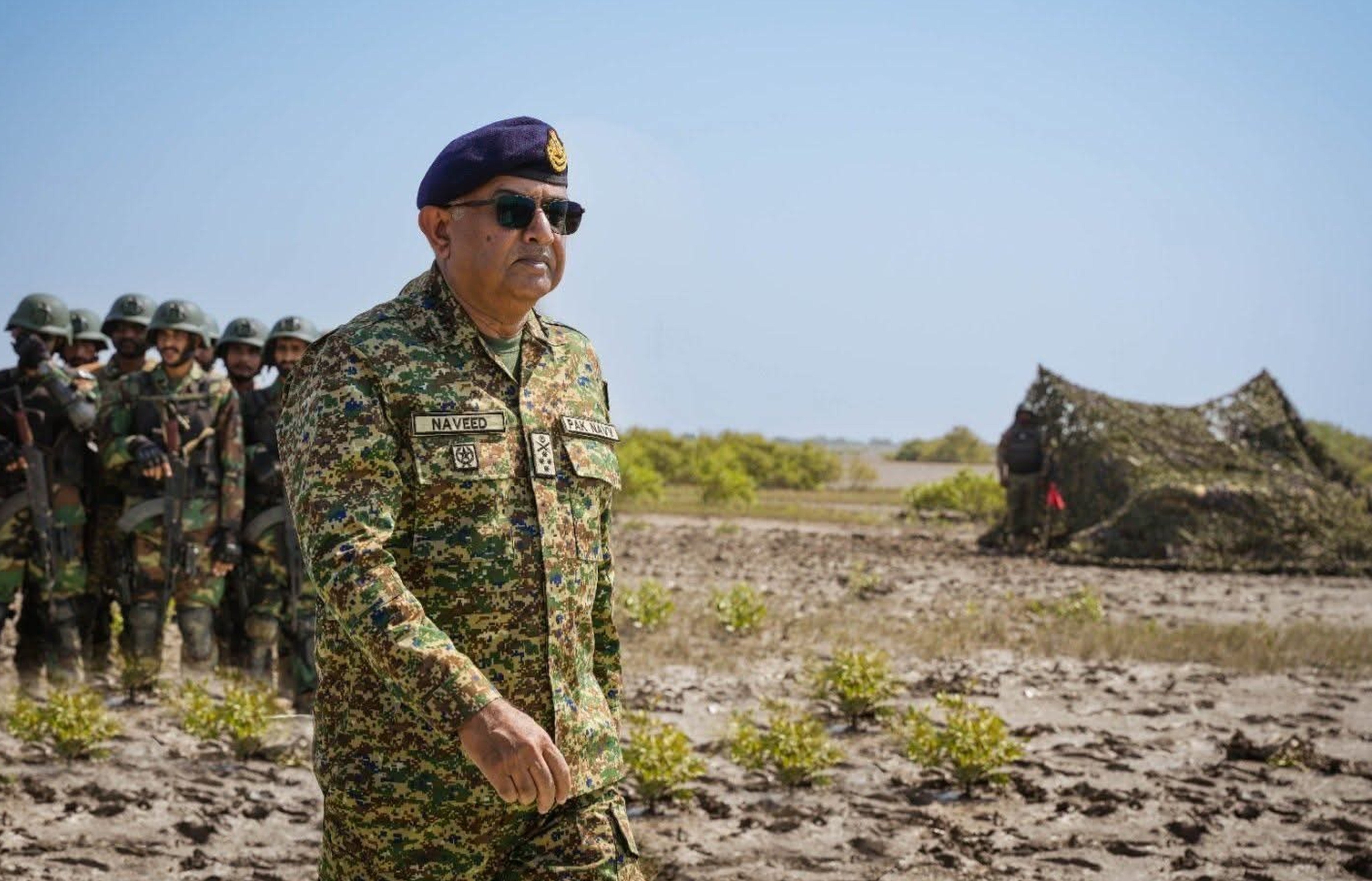Admiral Naveed Ashraf, the Pakistani chief of naval staff, says the first batch of Hangor-class submarines will enter his country’s service in 2026. Photo: Handout