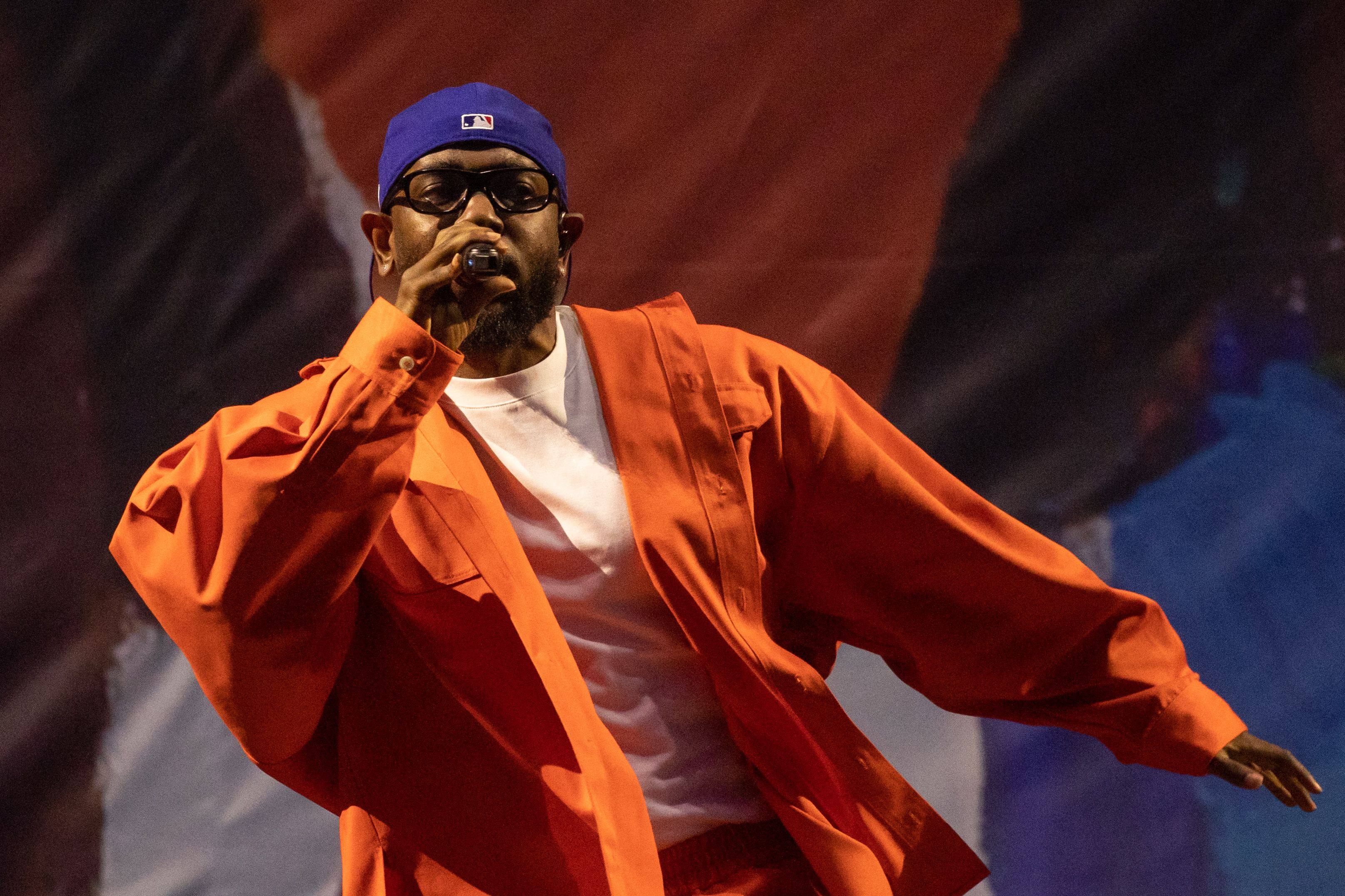 Kendrick Lamar performs during the Governors Ball Music Festival in New York in June 2023. Photo: AFP