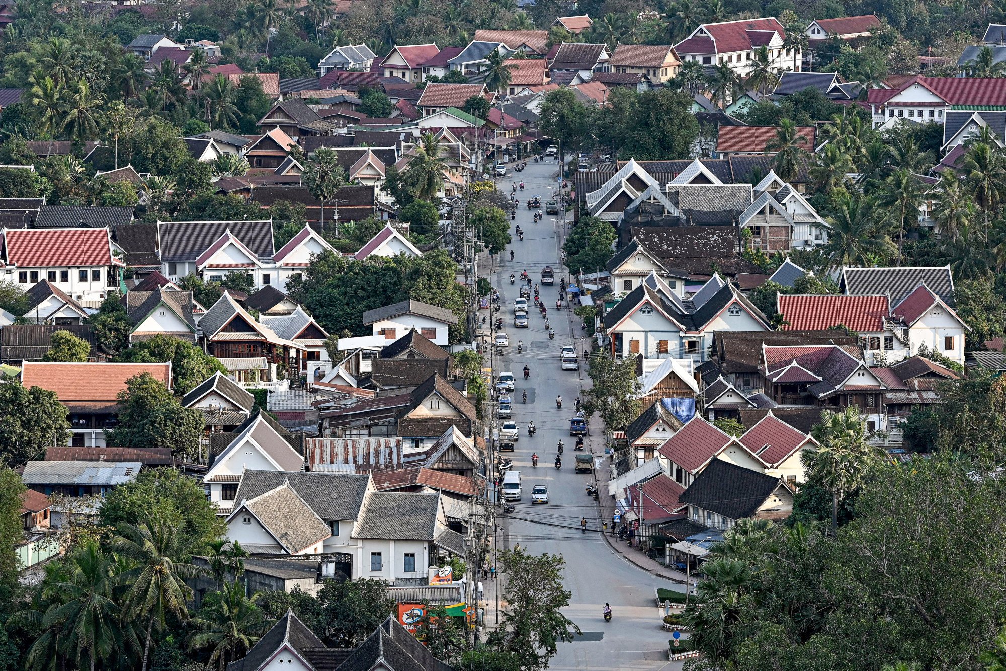 A view of a street in Luang Prabang, Laos. Some Korean men view sex tourism as part of their post-retirement lifestyle, a civic group says. Photo: AFP A view of a street in Luang Prabang, Laos. Some Korean men view sex tourism as part of their post-retirement lifestyle, a civic group says. Photo: AFP