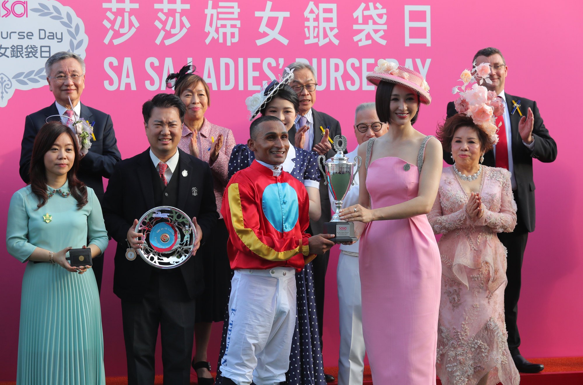 Former Miss Hong Kong contestant Samantha Ko presented awards at the race day. Photo: Kenneth Chan