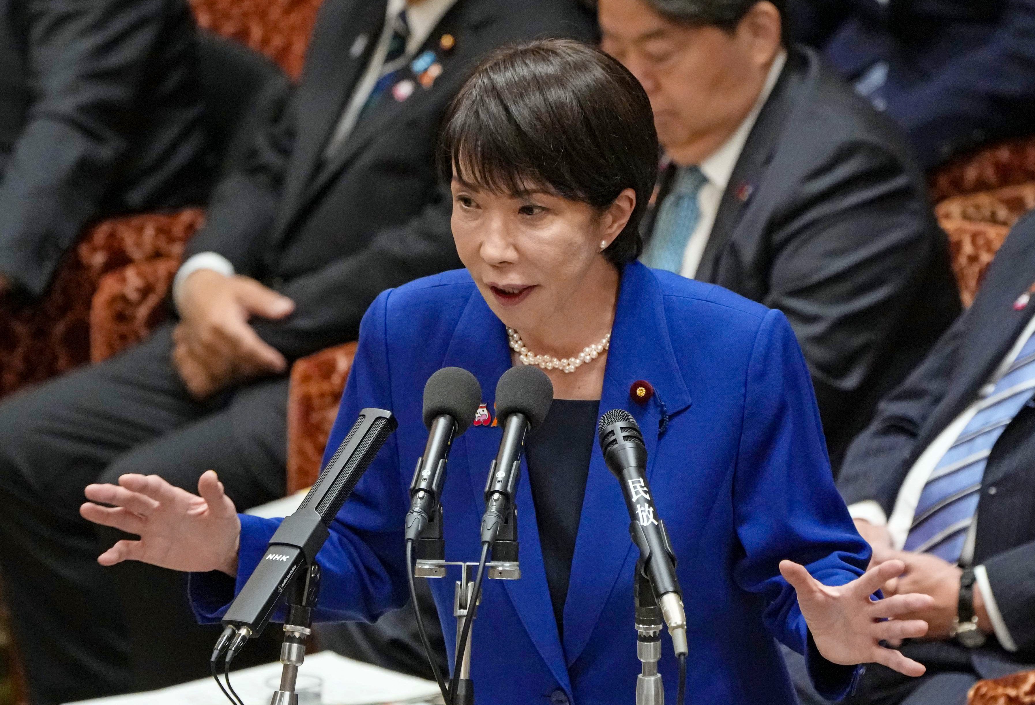 Japanese Prime Minister Sanae Takaichi made the comment about Taiwan while addressing parliament in Tokyo on Friday. Photo: Kyodo