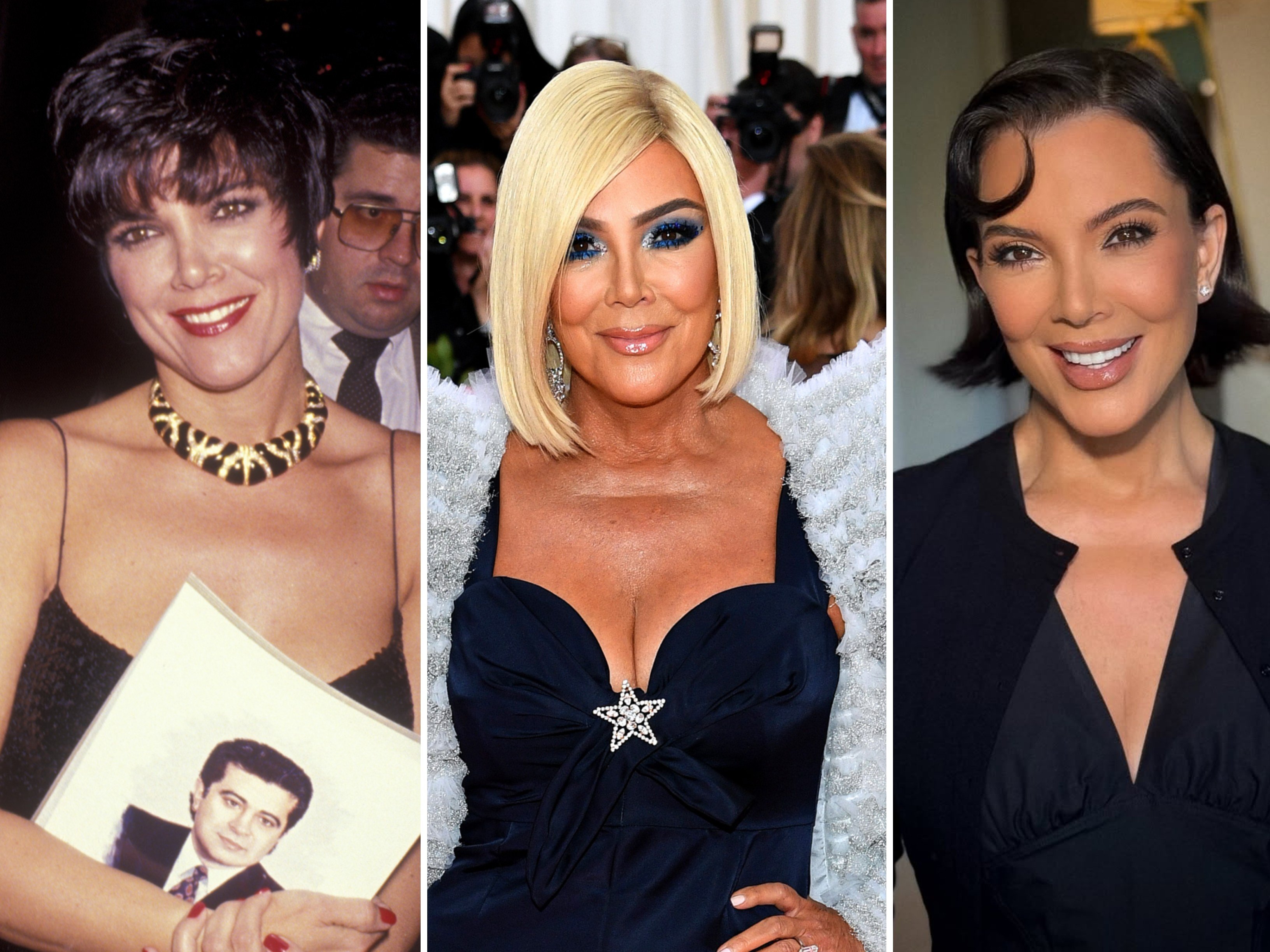 Kris Jenner through the years; the Kardashian-Jenner matriarch got a second facelift this year. Photos: Getty Images, @krisjenner/Instagram