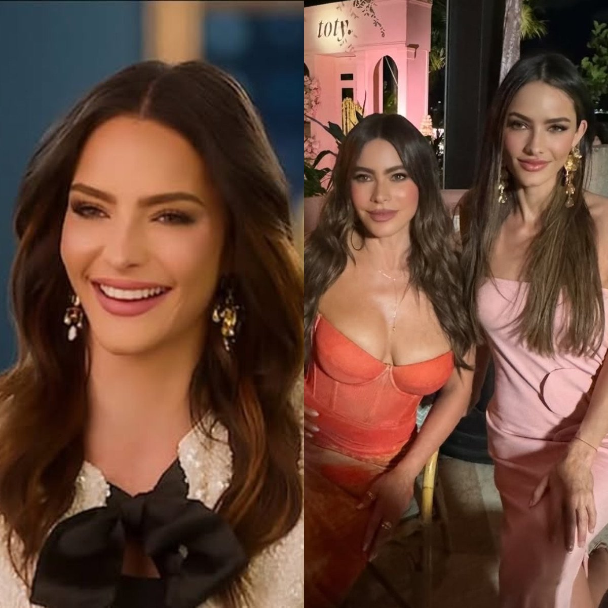 Selling Sunset newcomer Sandra Vergara with her cousin and adopted sister, Sofía Vergara. Photos: @sandravergara, @sellingsunsetshow/Instagram