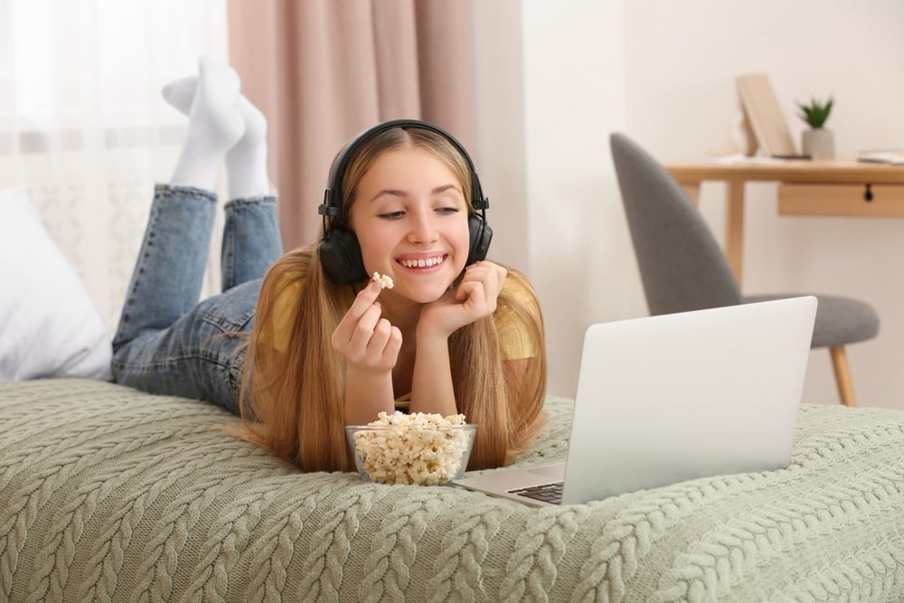 A UCLA study reveals young people watch more films and TV than Hollywood thought, preferring relatable content and friendships over romance. Photo: Shutterstock