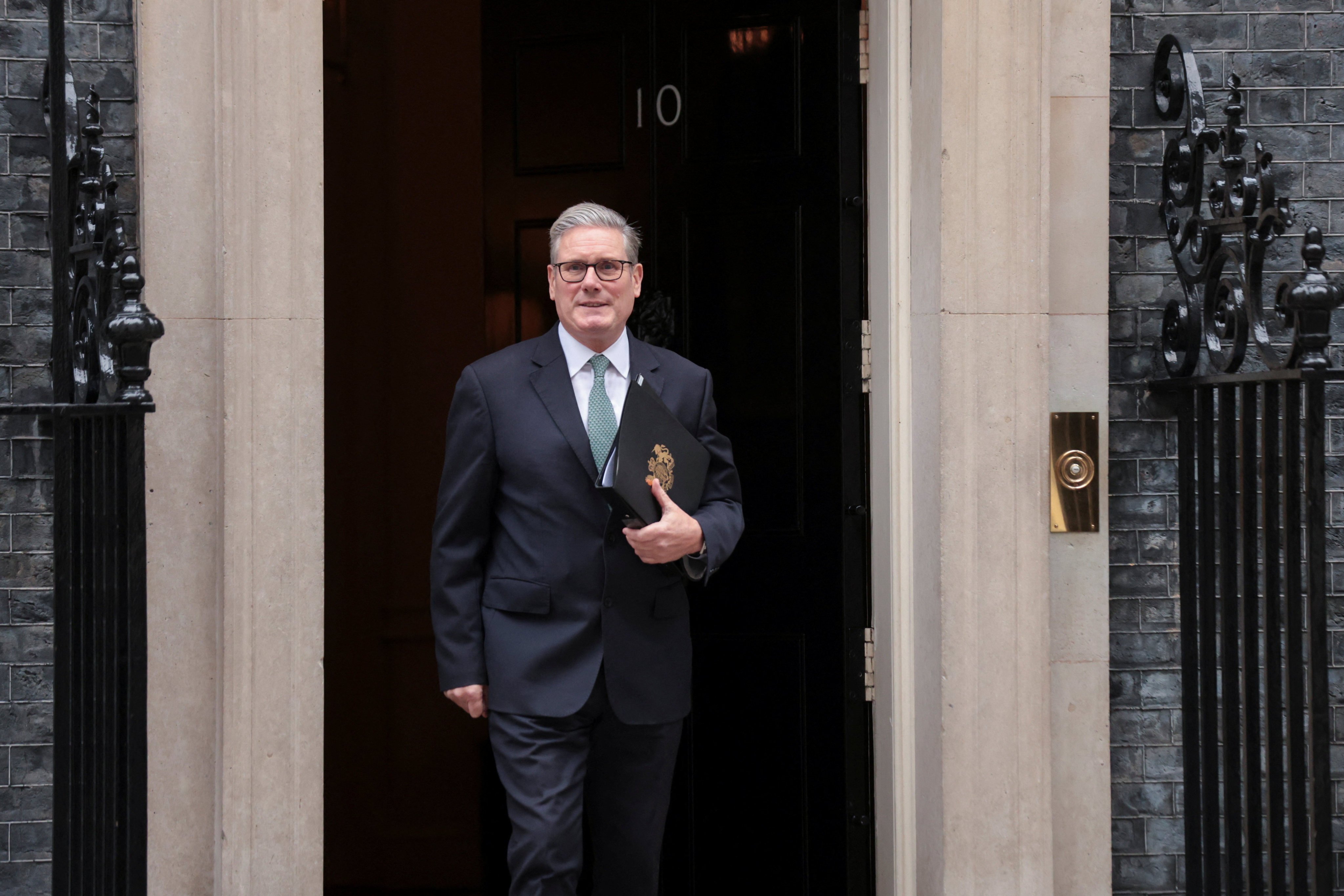 British Prime Minister Keir Starmer outside 10 Downing Street in London. Photo: Reuters