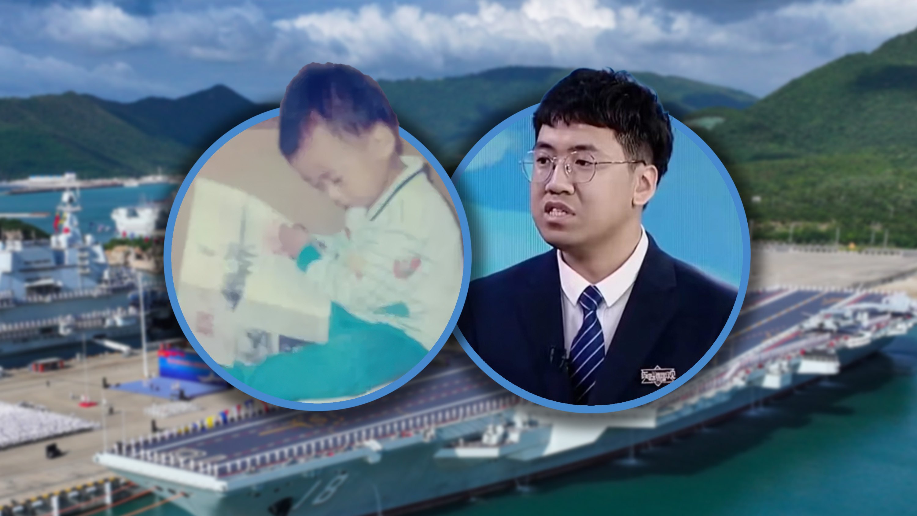 Twenty-six years ago, a little boy in China donated his entire US$20 pocket money to help in the building of an aircraft carrier as he dreamed of a stronger nation. Photo: SCMP composite/Xinhua/Weibo/Baidu