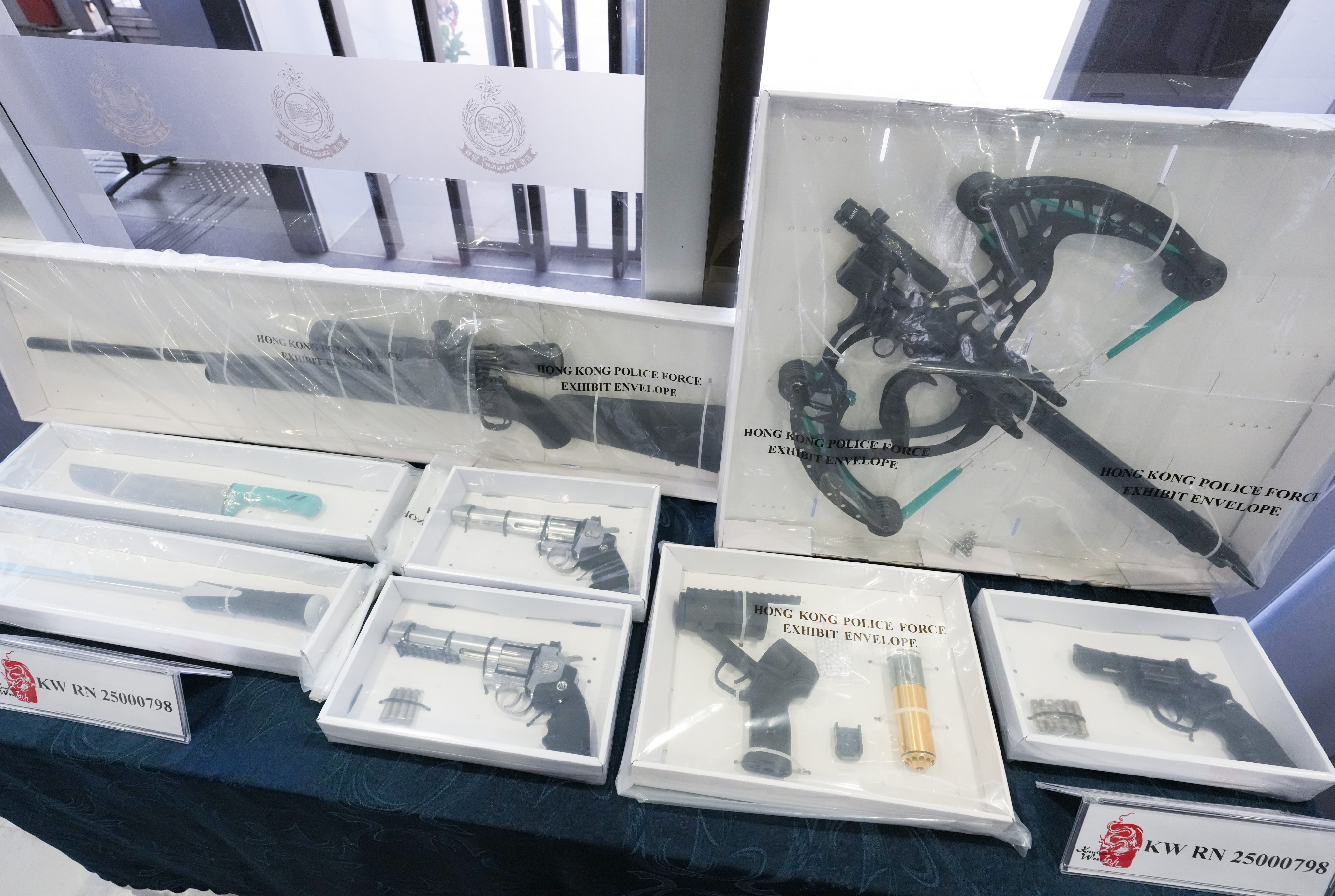 Some of the items confiscated by authorities in connection with the anti-drug raid last Thursday. Photo: Jelly Tse