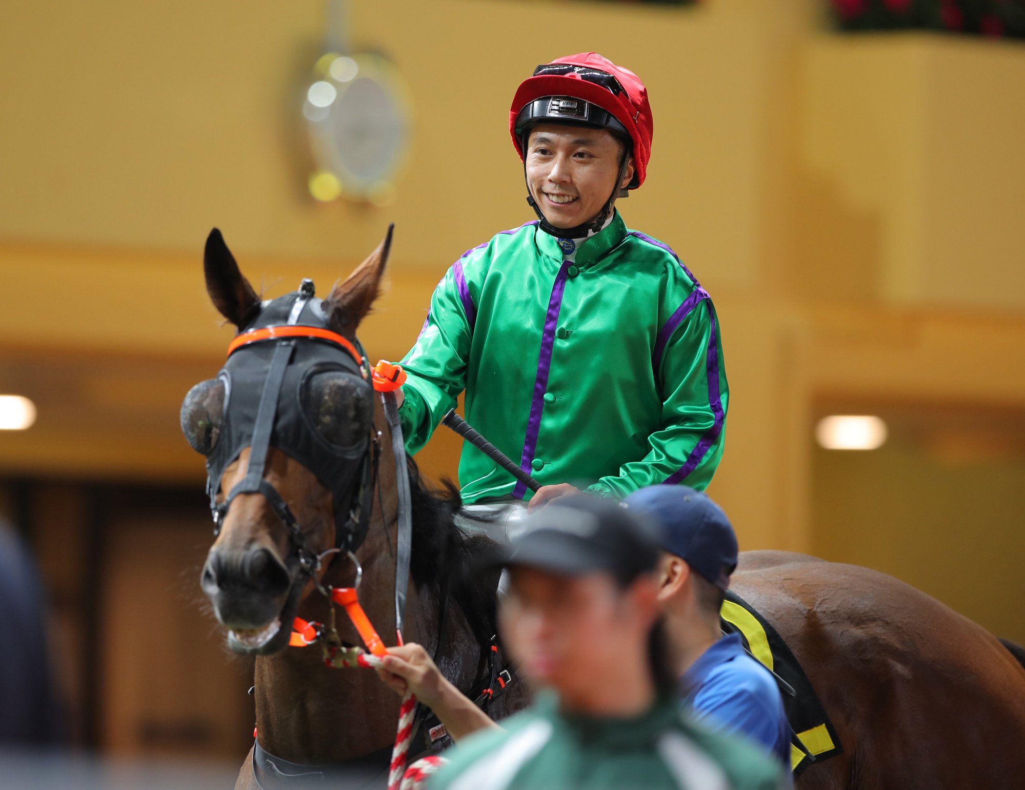 Matthew Poon is all smiles after sealing a double aboard Double Bingo.