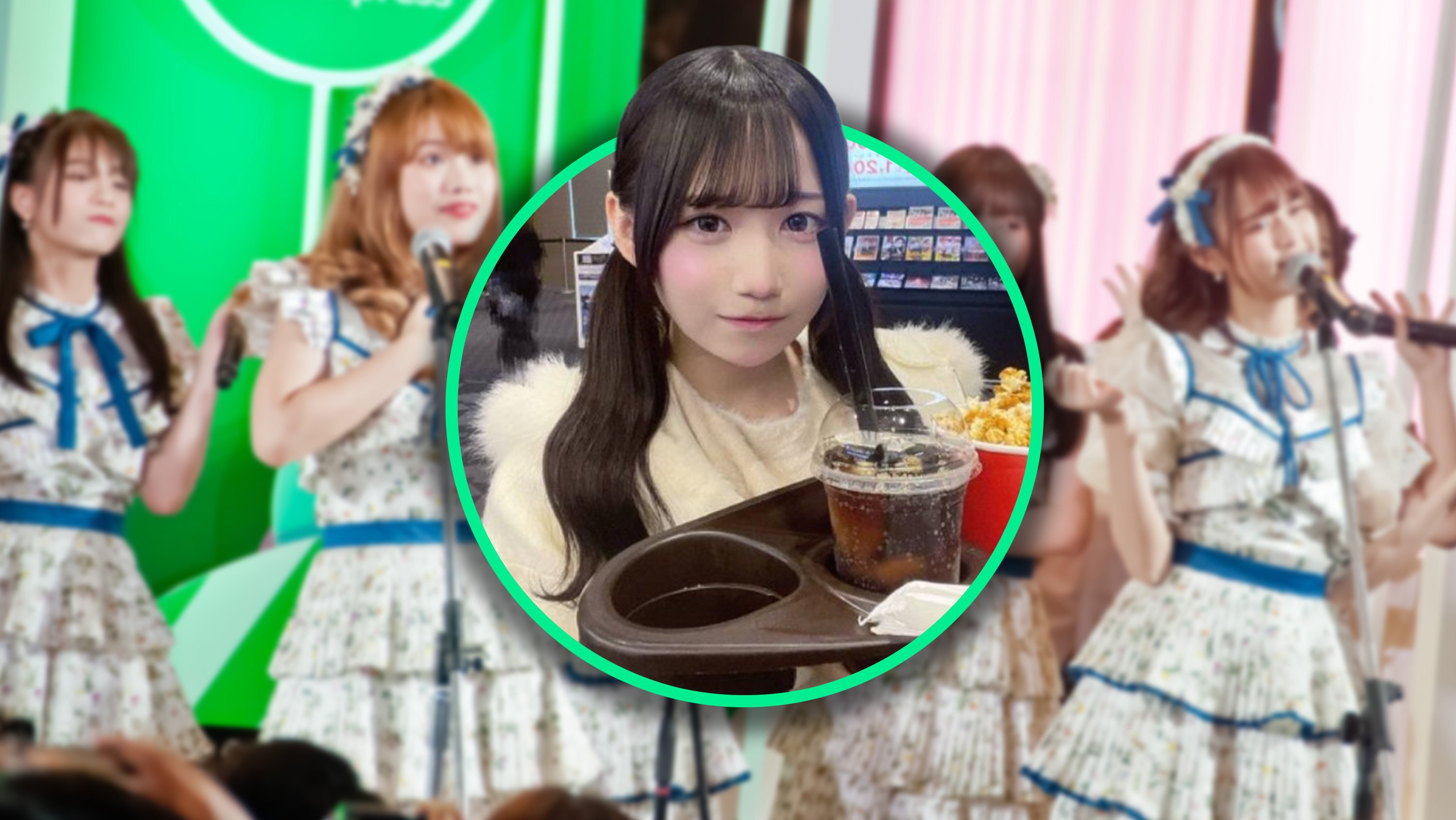 A 17-year-old Japanese idol was fired after netizens spotted a man’s reflection in her drink, revealing she was dating. Photo: Shutterstock/X.com@nani_nani_