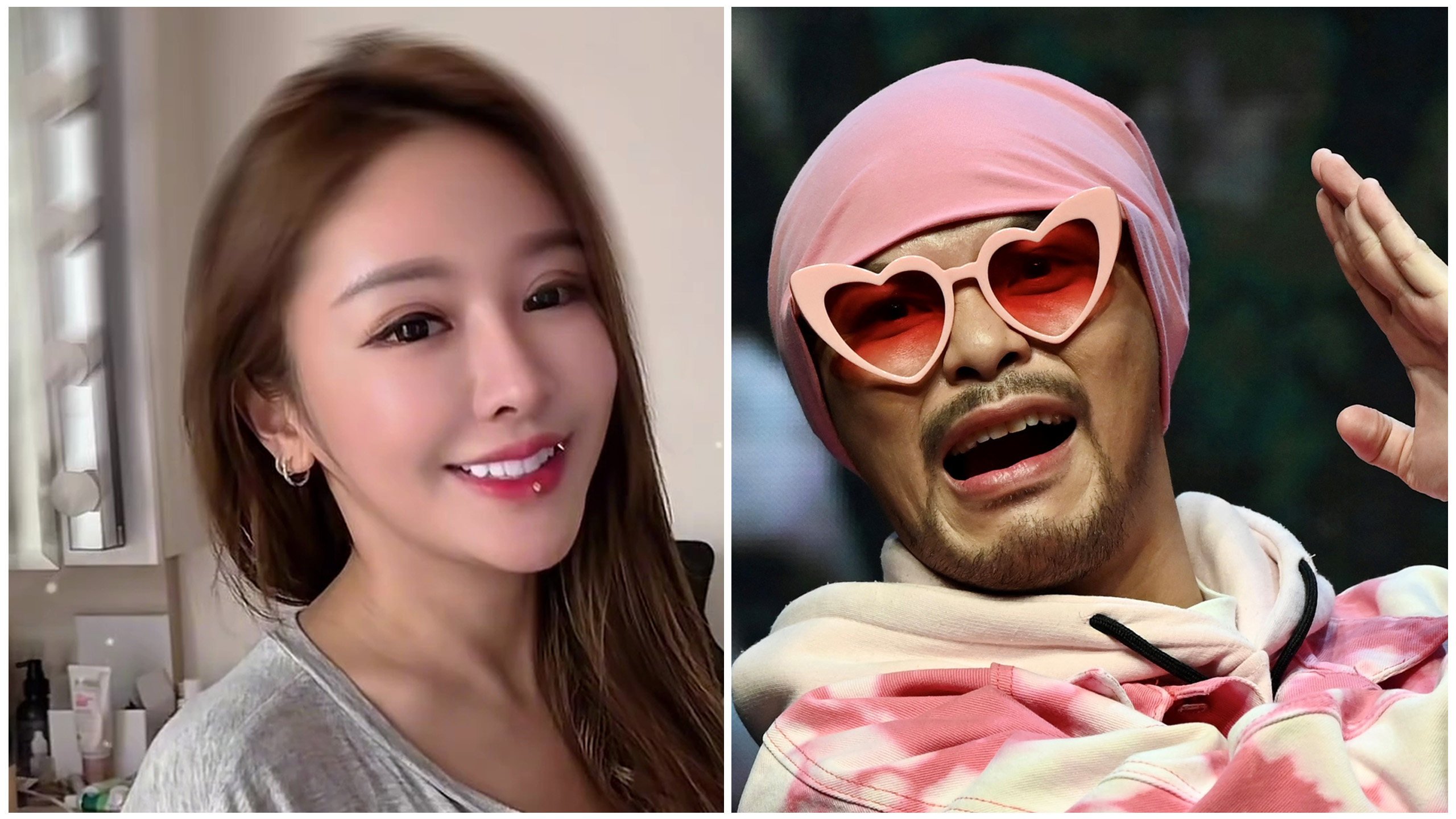 Malaysian rapper Namewee (right) and influencer Iris Hsieh. Photos: Handout