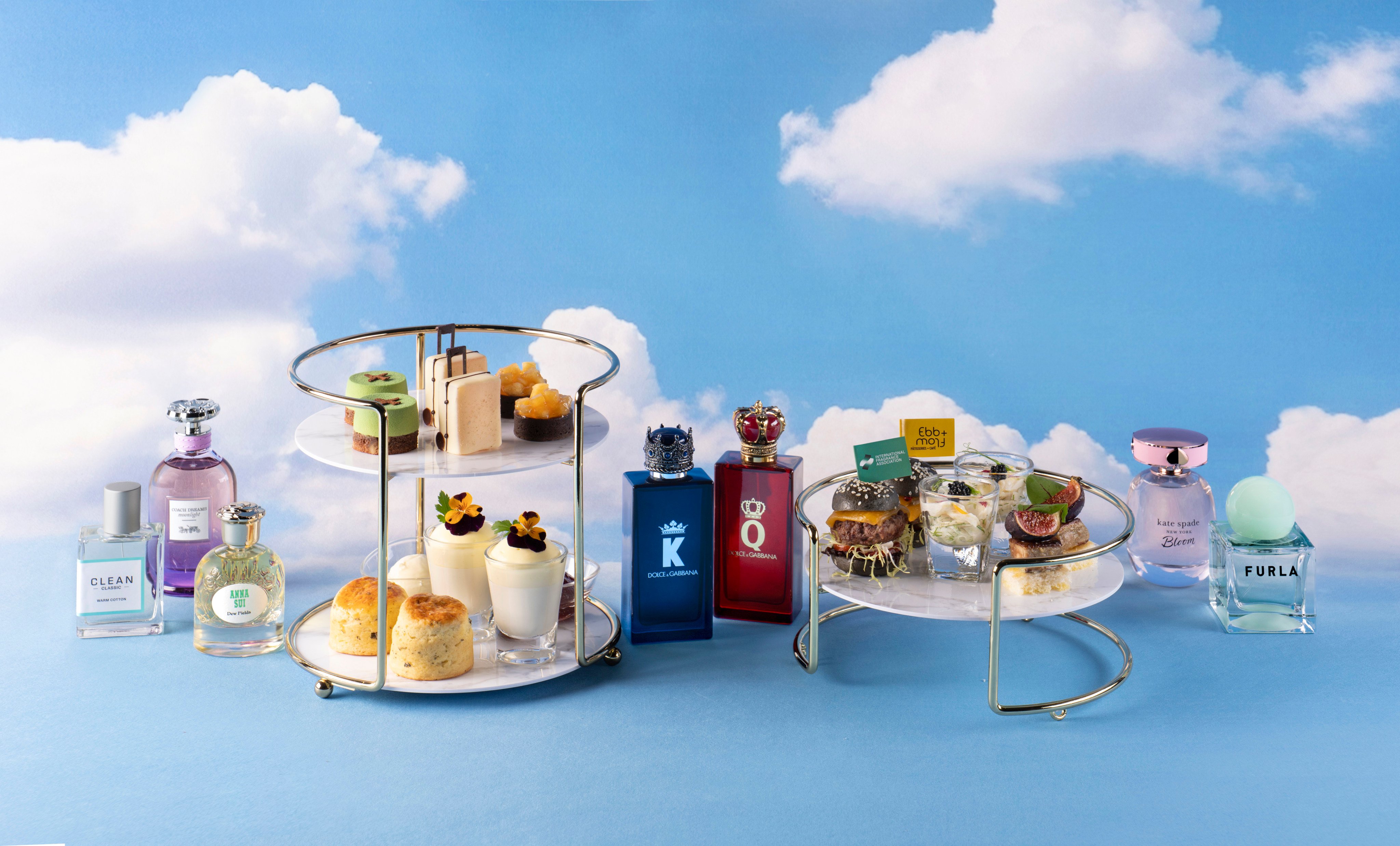 The Ebb & Flow x International Fragrance Association Scents & Savours Afternoon Tea, one of five new afternoon teas in Hong Kong. Photo: The Park Lane