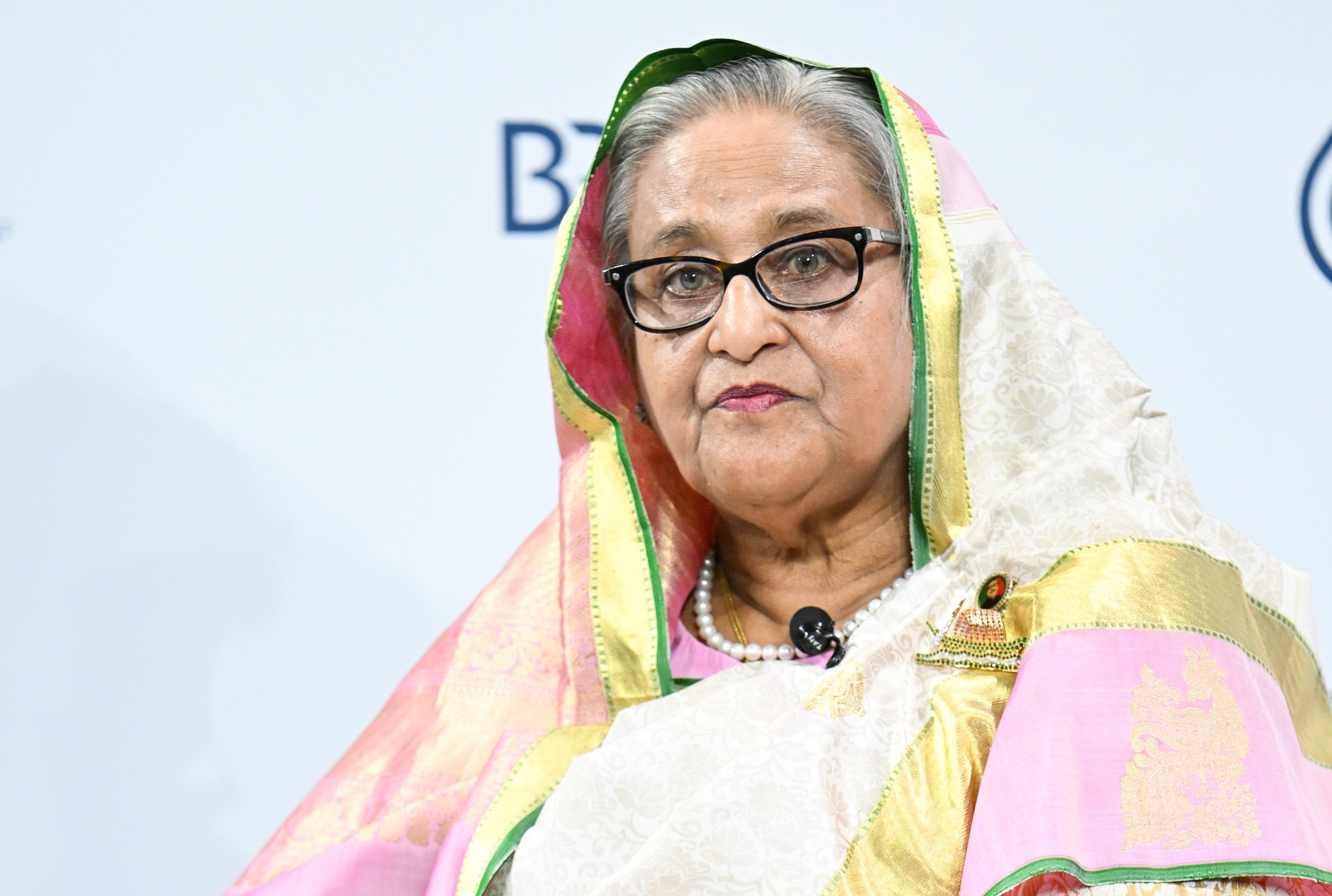 Bangladesh Prime Minister Sheikh Hasina attends a discussion at the Munich Security Conference in 2024. Hasina has taken refuge in India after student-led protests forced her from office in August 2024. Photo: dpa