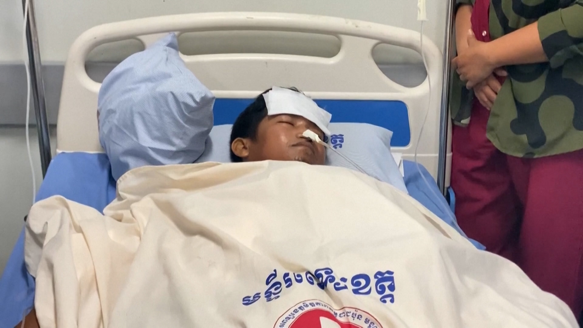 Injured Cambodian citizen