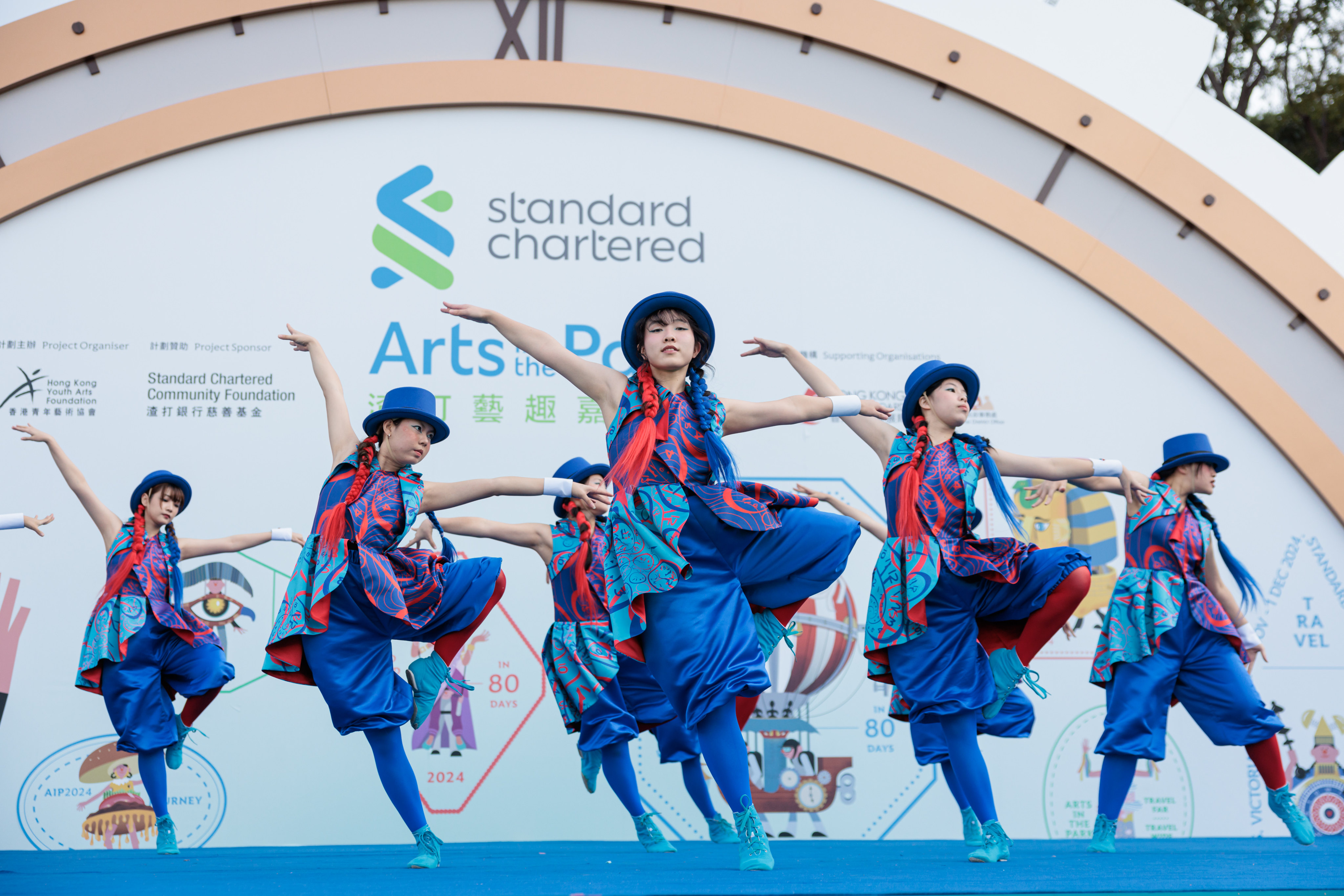 Performers dance at the Standard Chartered Arts in the Park festival. Lindsey McAlister, founder of the Hong Kong Youth Arts Foundation, launched the event to give more youngsters a chance to shine. Photo: Hong Kong Youth Arts Foundation