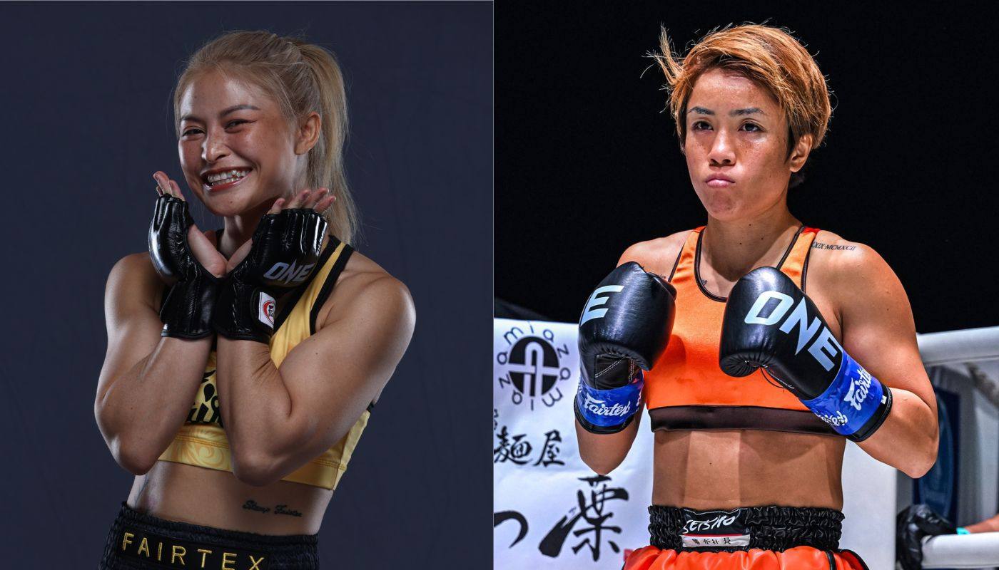 Stamp Fairtex (left) will face Kana Morimoto in her least preferred discipline of kickboxing. Photo: Handout