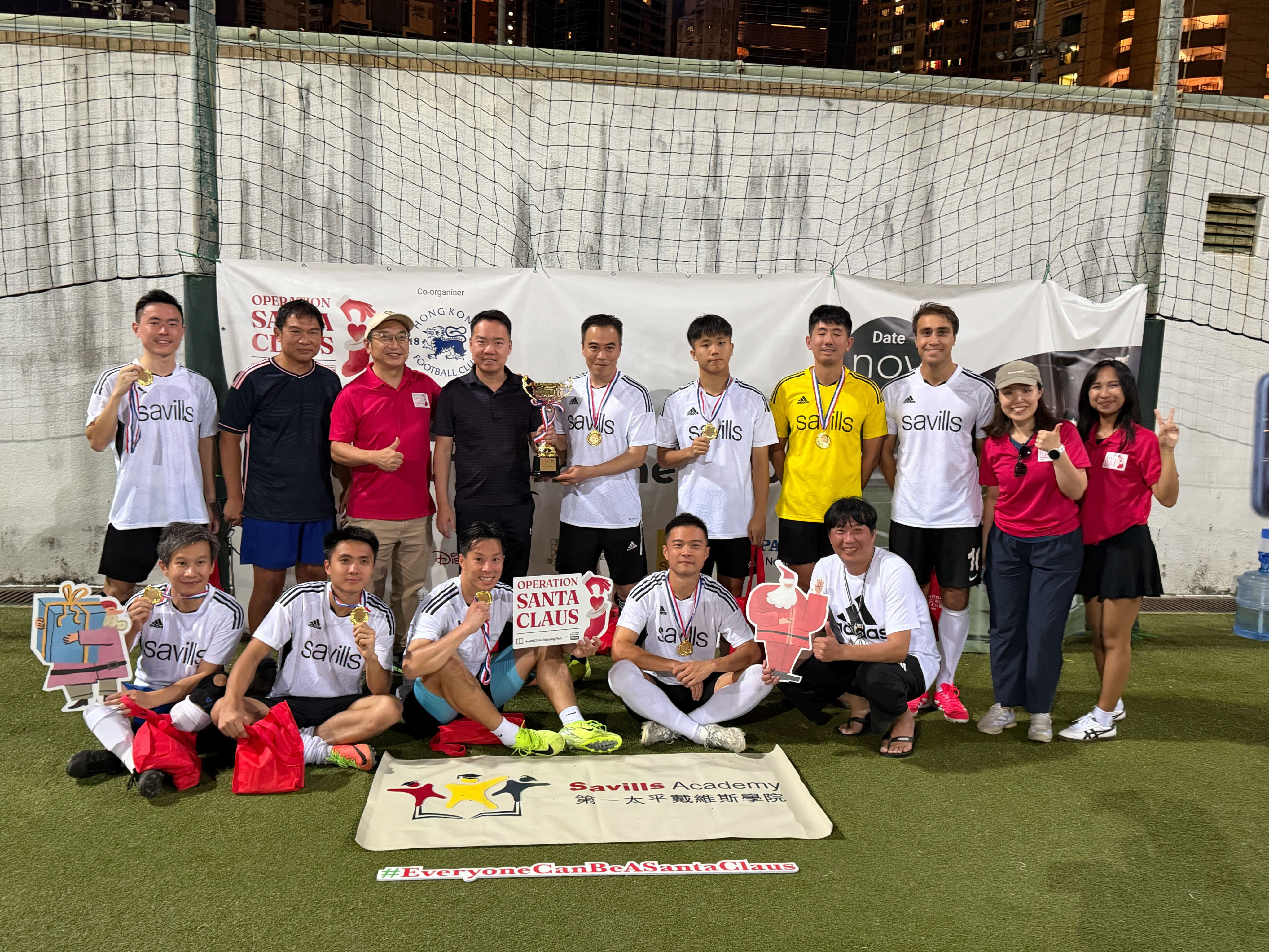 The Cup-winning team from Savills. Photo: Bharat Khemlani