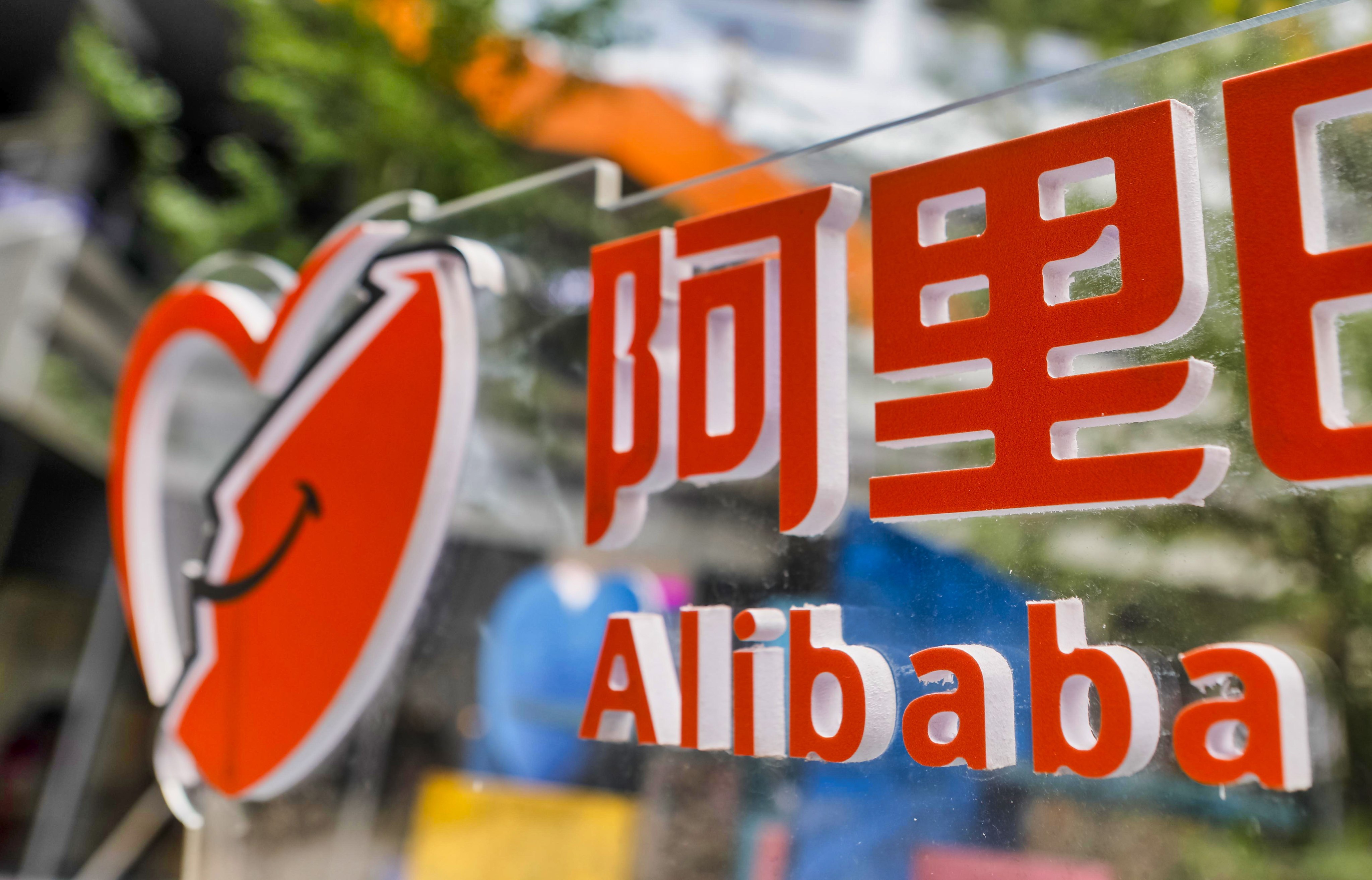 Alibaba Group Holding’s logo is seen at the company offices in Shanghai. Photo: EPA-EFE
