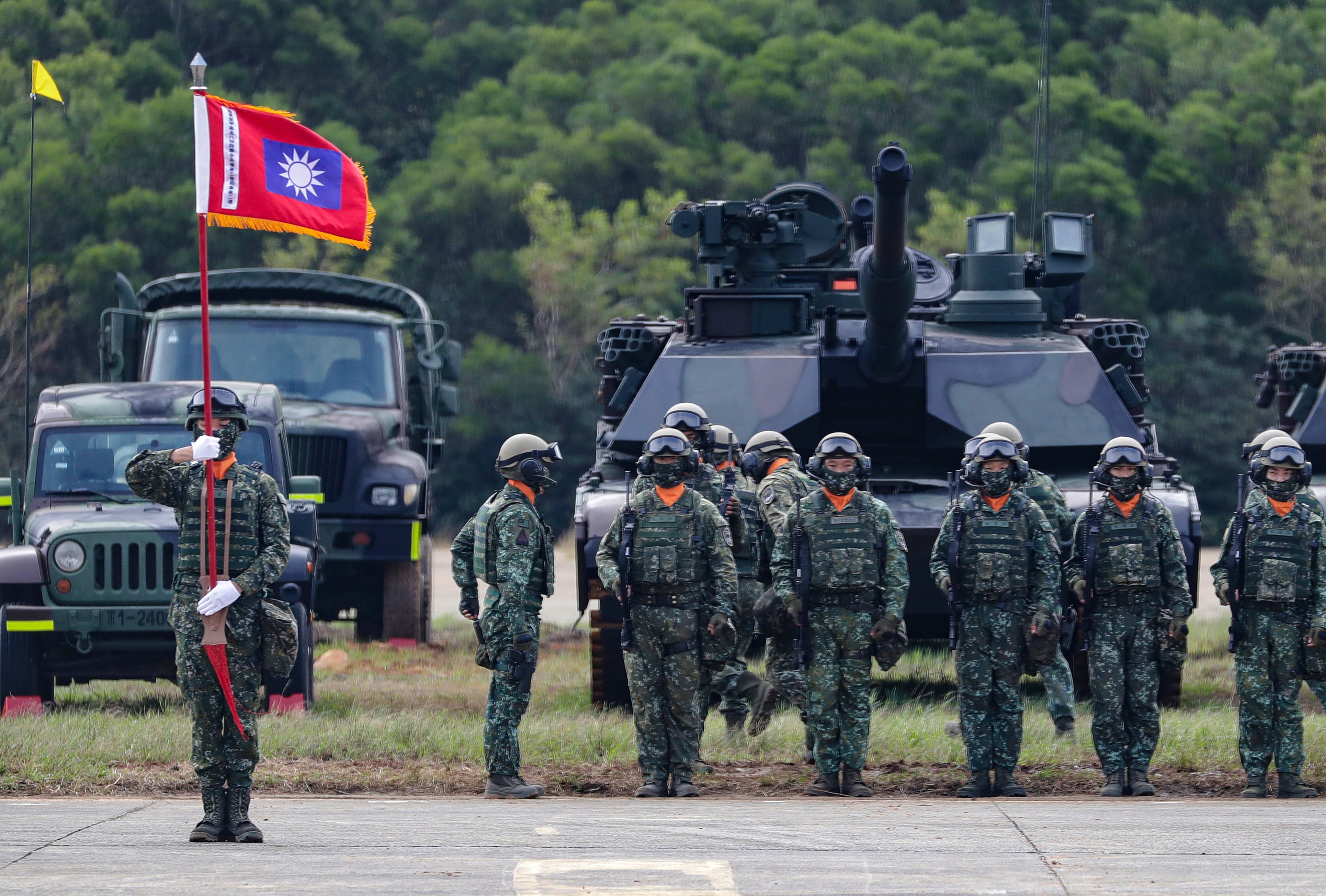 Taiwan is struggling to fill some specialist combat roles. Photo: AP