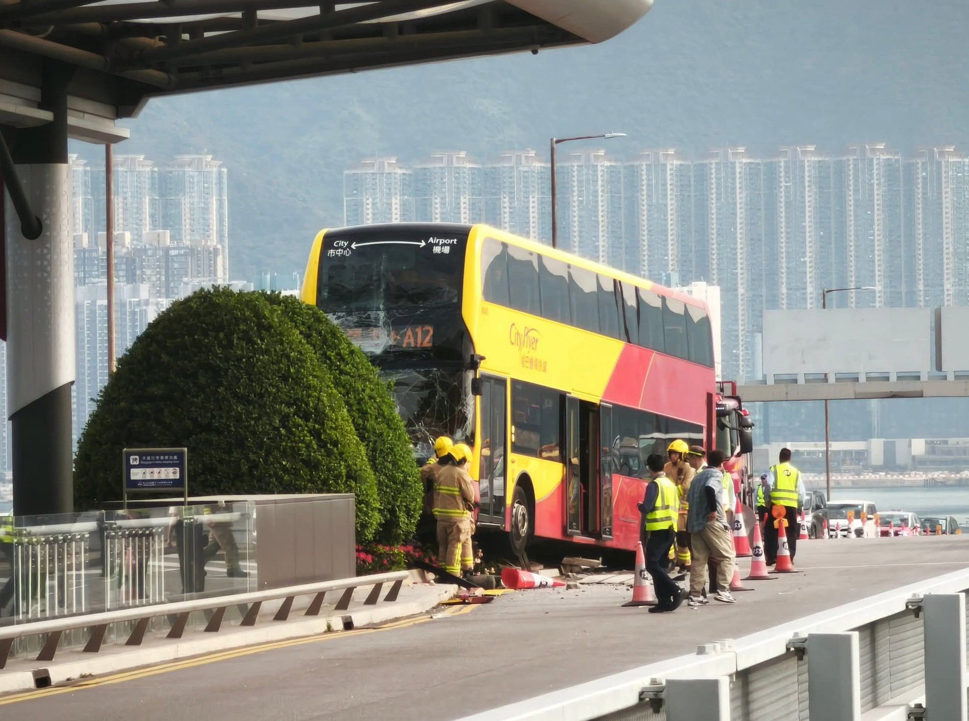 The crash was reported to police on Saturday afternoon. Photo: Facebook/HKCamL
