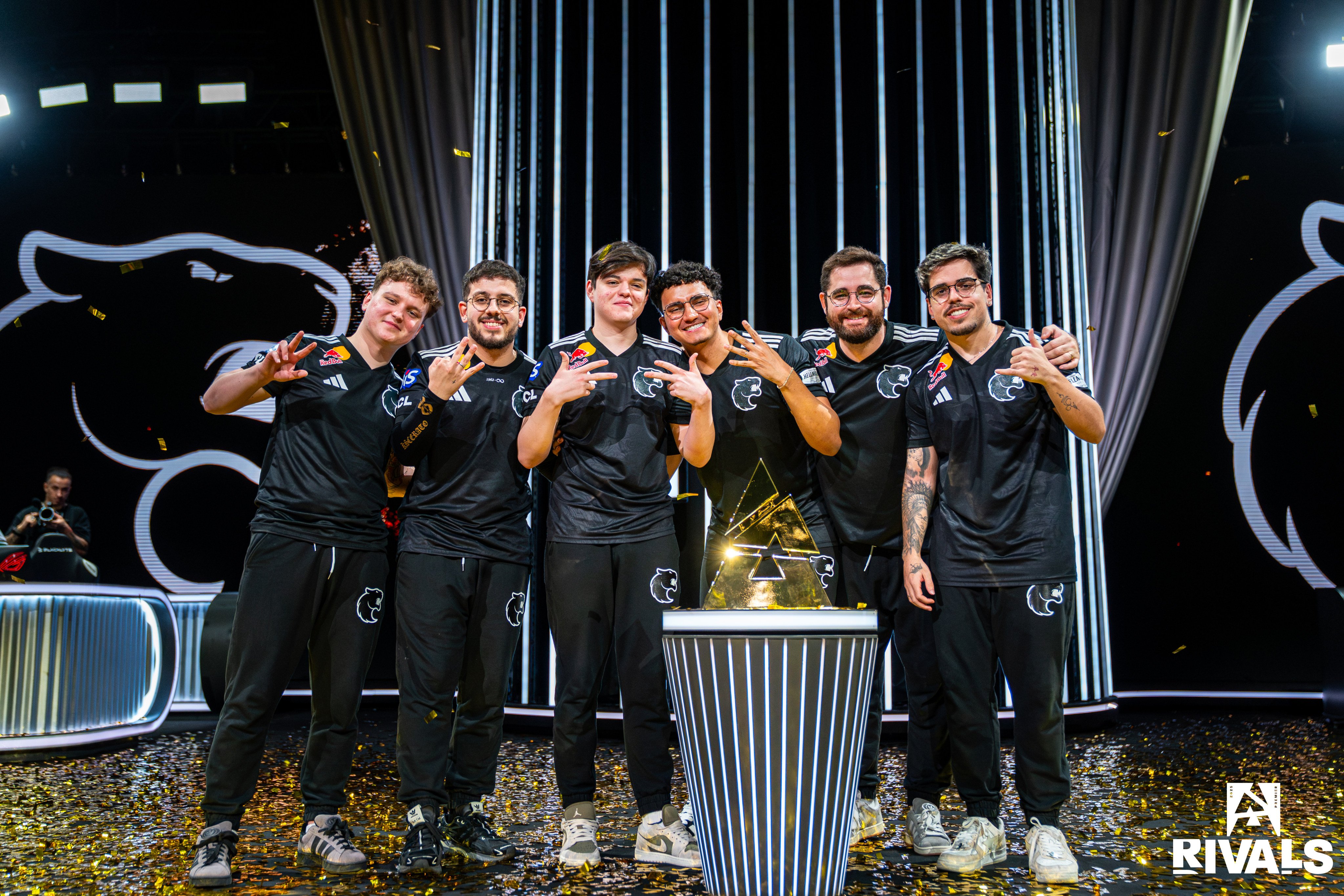 FURIA celebrate their win at BLAST Premier Hong Kong Rivals. Photos: BLAST/Luc Bouchon