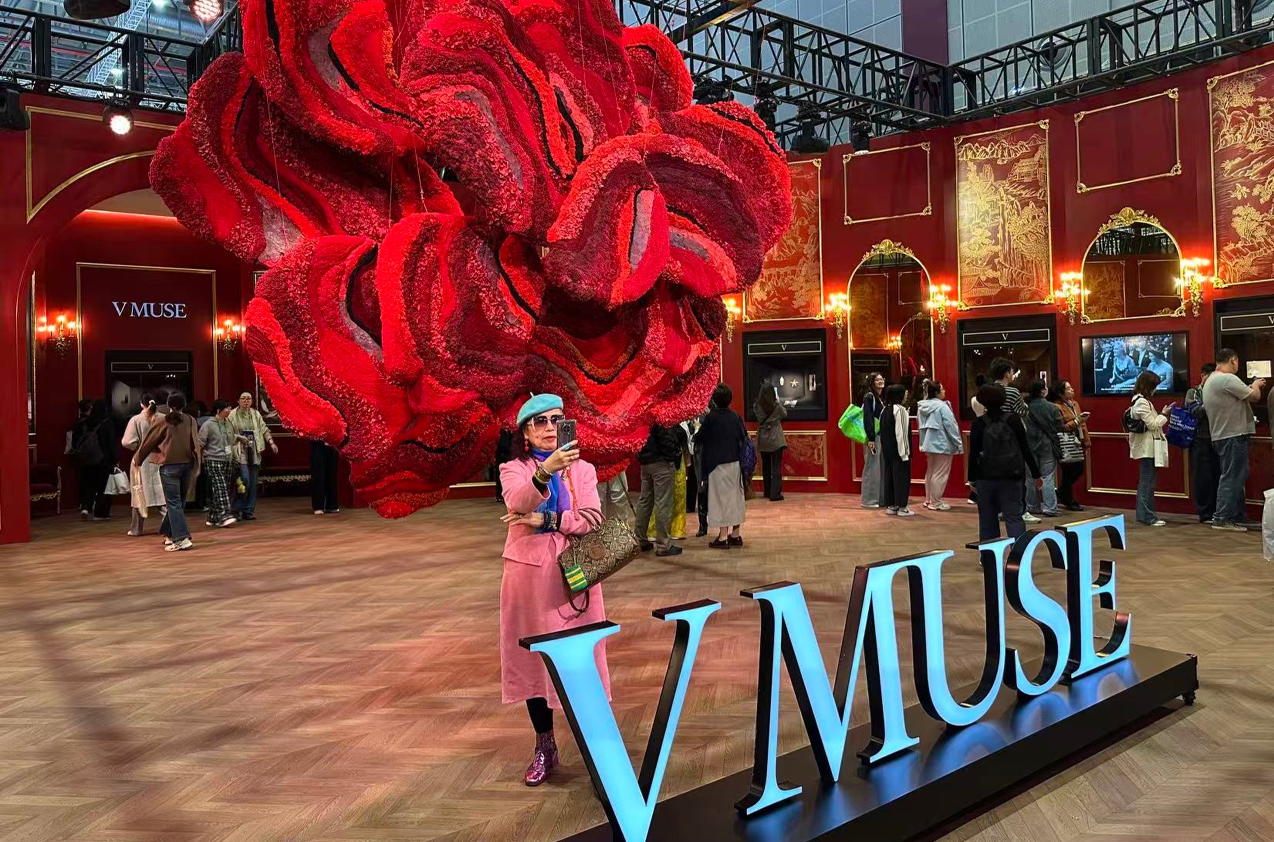 V Muse’s pavilion at the 2025 China International Import Expo in Shanghai. Photo: Daniel Ren