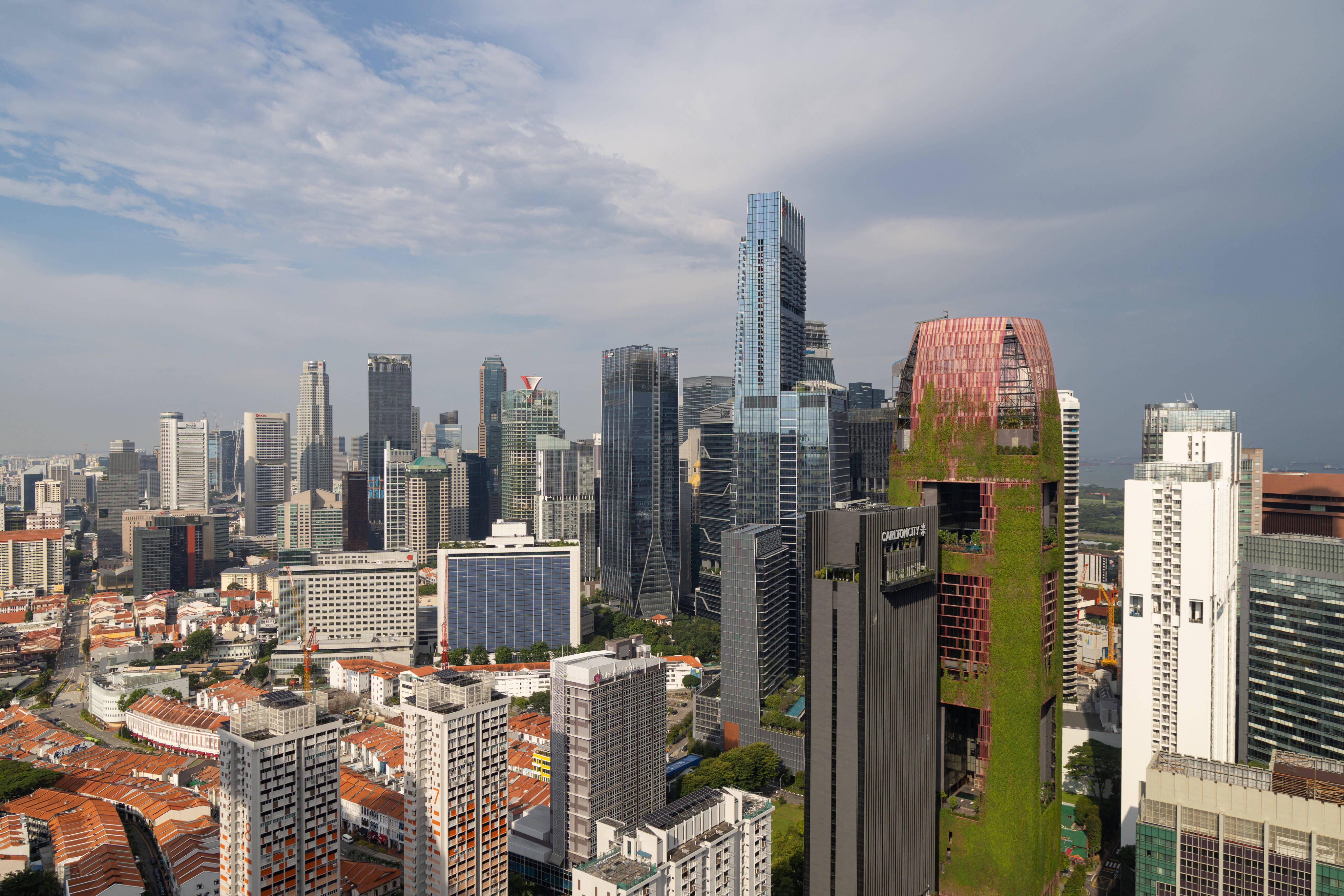 The Singapore skyline is seen on October 5. Photo: AP