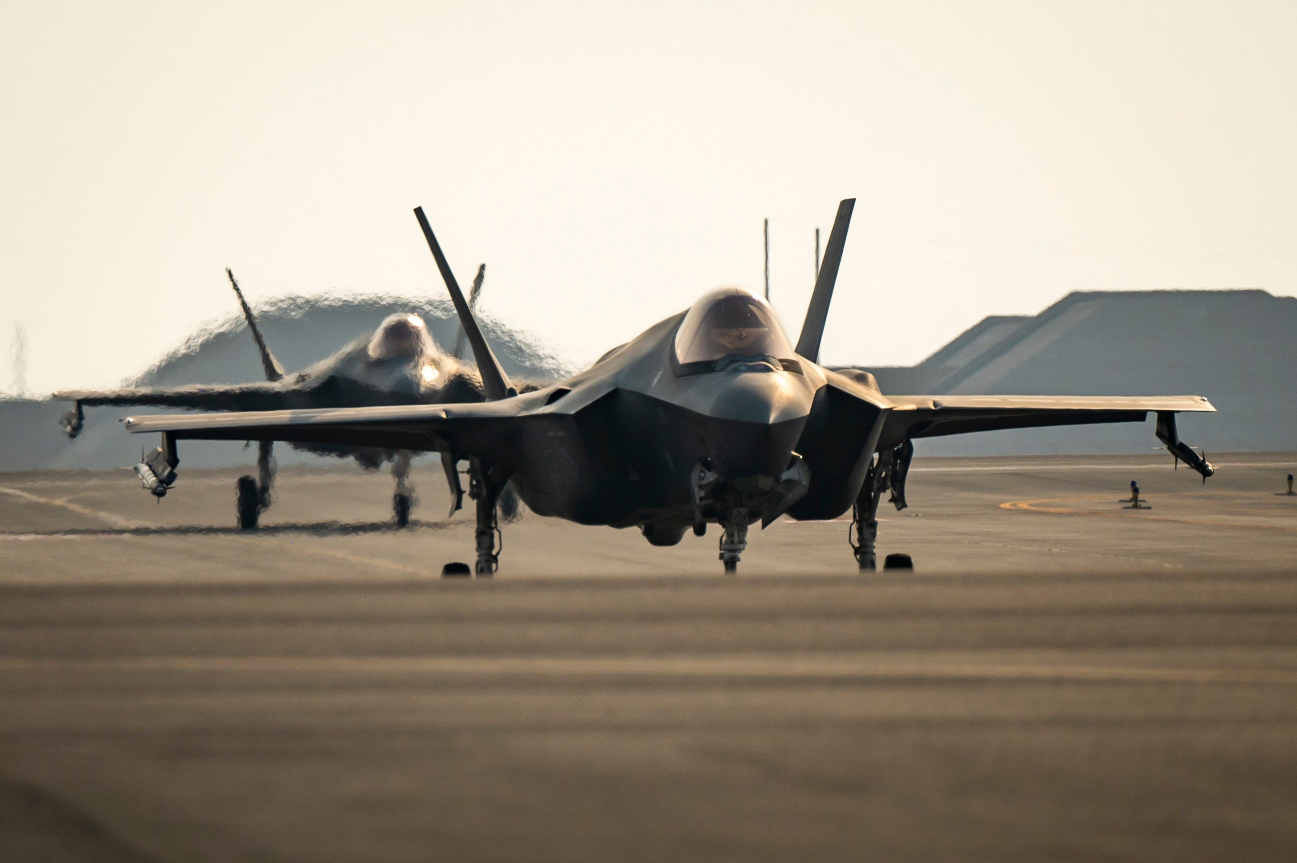 US Air Force F-35 jets at Al Udeid Air Base, Qatar. Photo: US Air Force