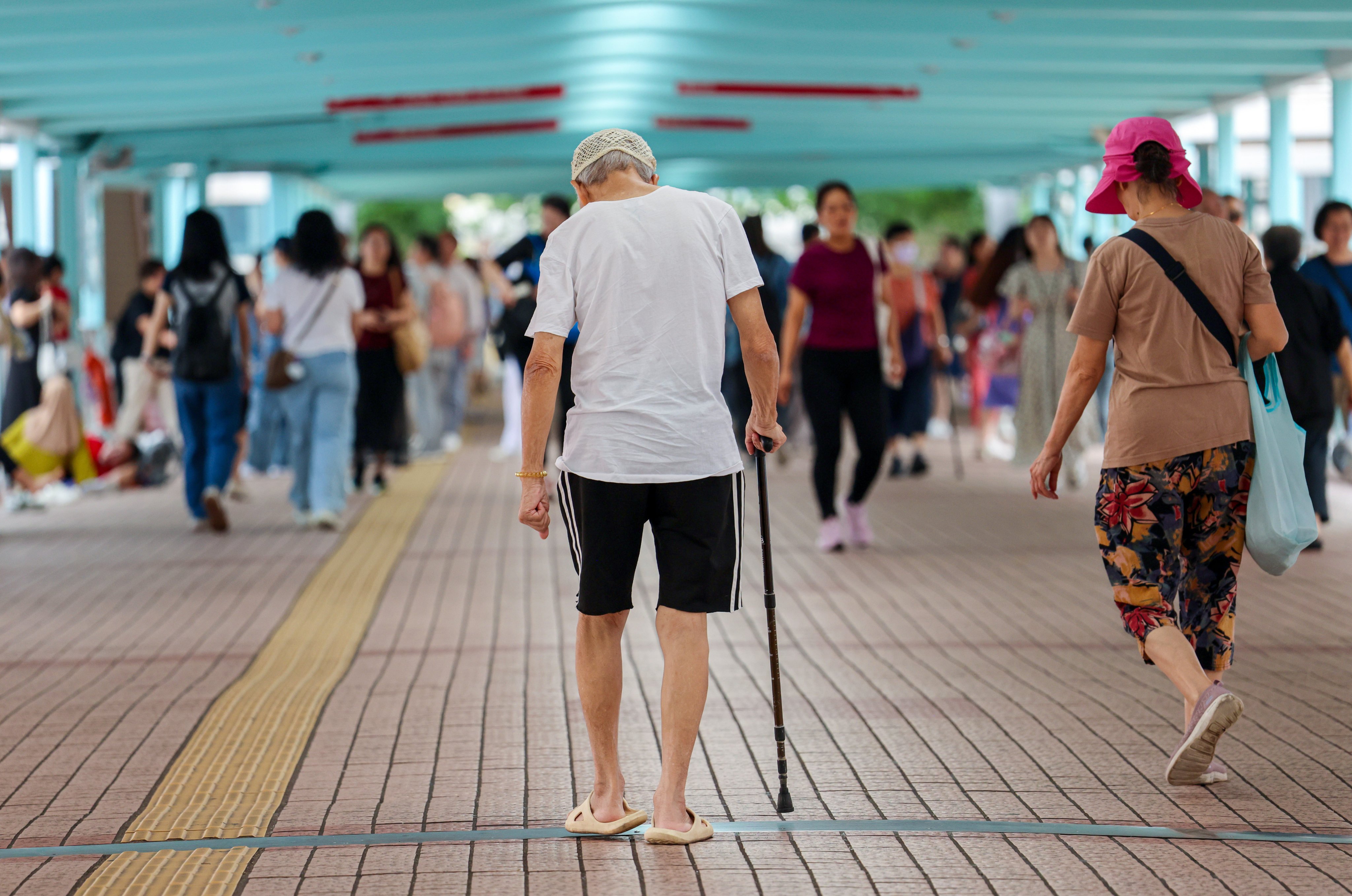 The University of Hong Kong researchers on Tuesday shared the results of an analysis covering 6,777 carers receiving services under the Jockey Club Carer Space Project. Photo: Jelly Tse