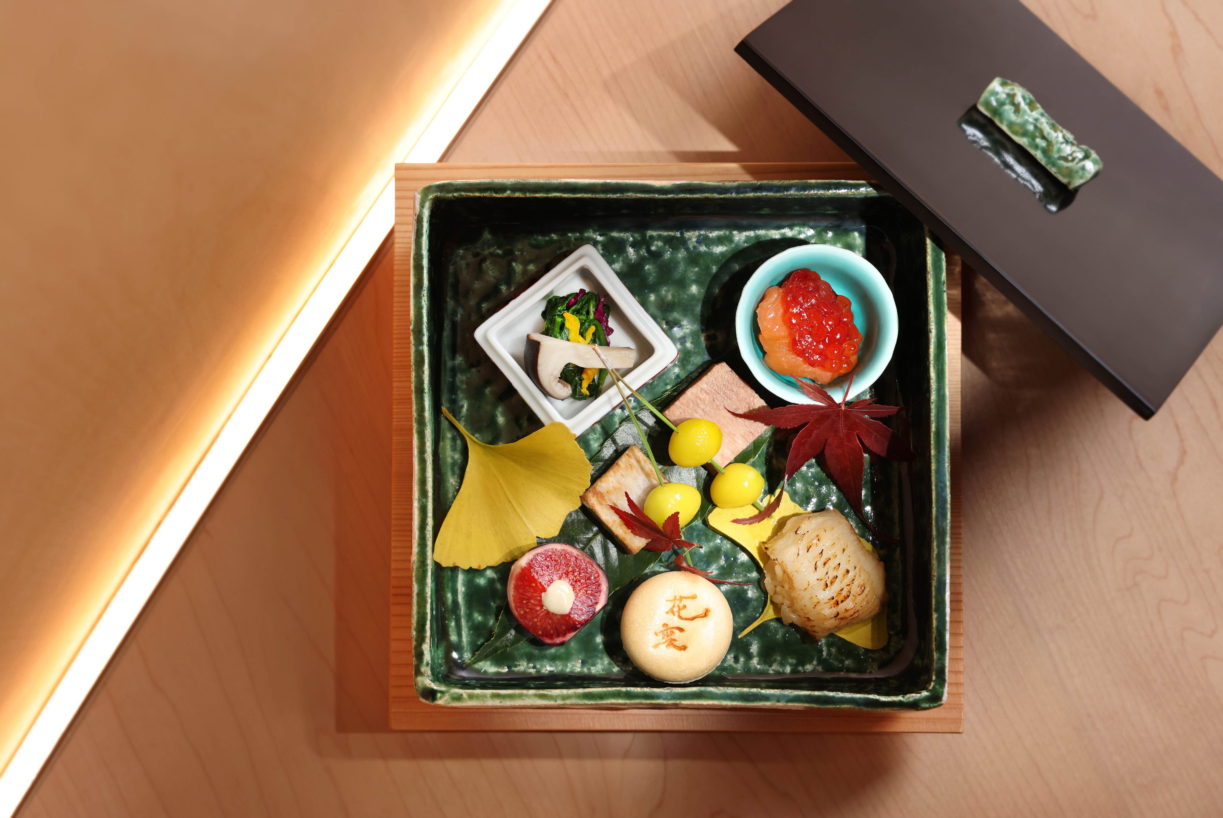 The eight-dish appetiser at Hana no Kumo in Hong Kong. Photo: Handout