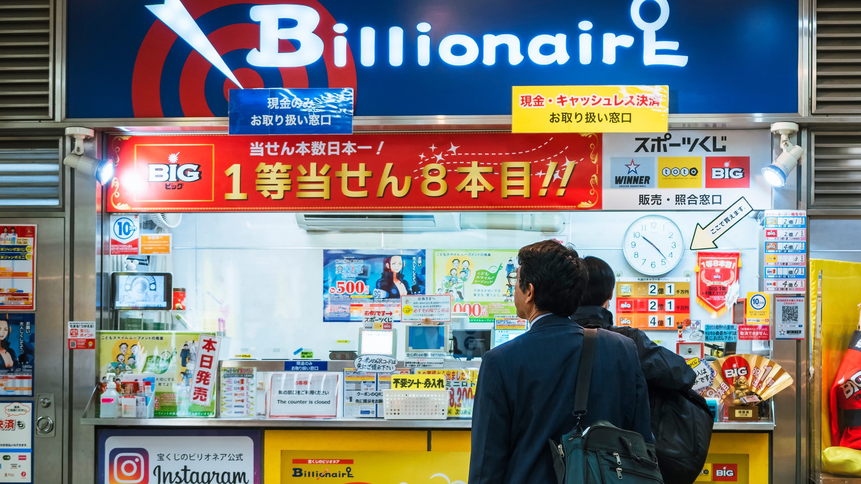 An elderly man in Japan who won US$3.8 million in the lottery hid his windfall from his family and lived a life of secret luxury. Photo: Shutterstock