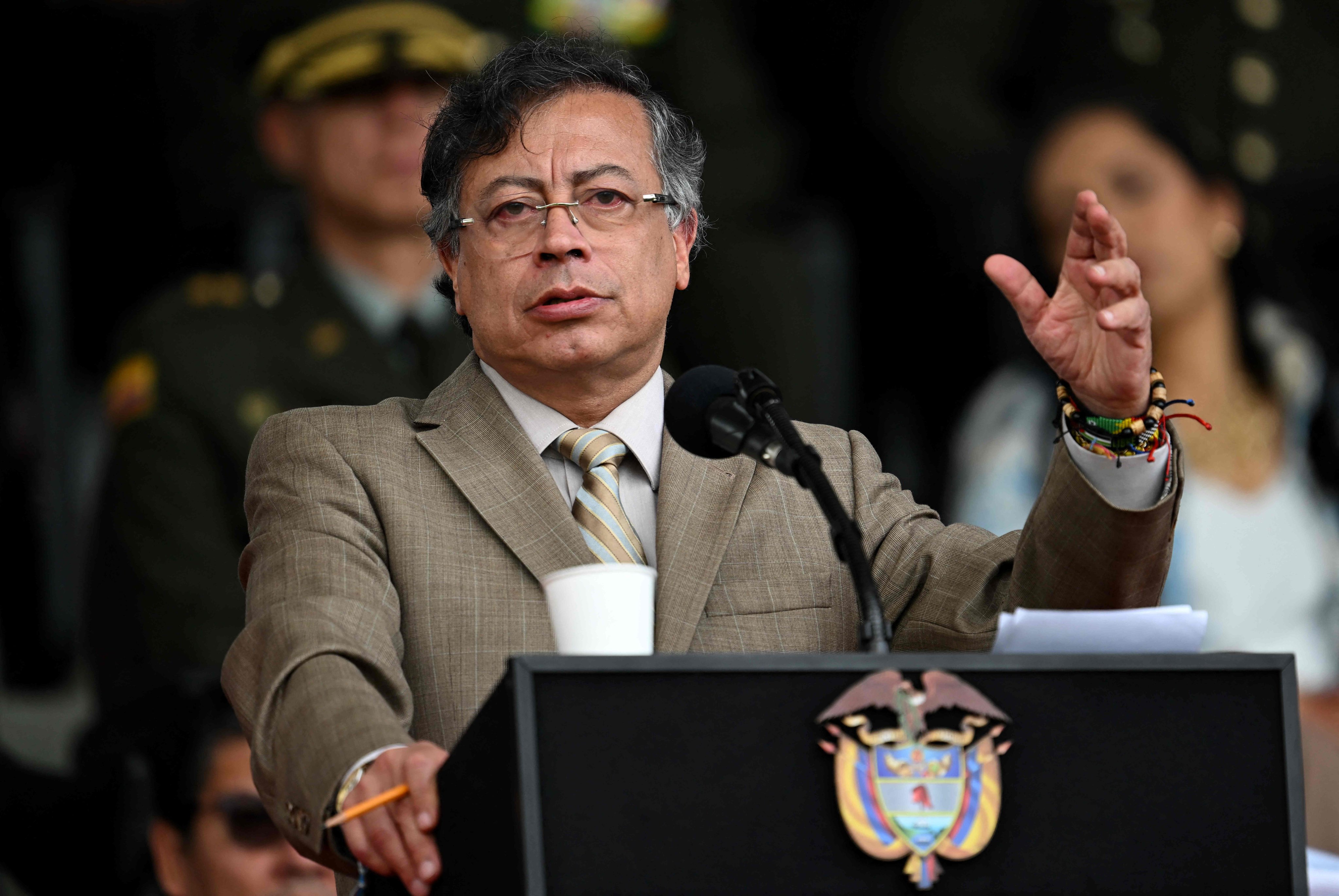 Colombian President Gustavo Petro has called for a high-level security meeting with the United States, China and regional partners to discuss the growing tension in the region. Photo: AFP