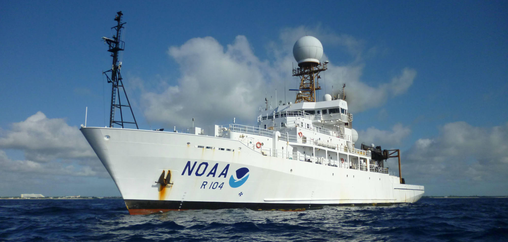 The Ronald H. Brown is the largest research ship in the US National Oceanic and Atmospheric Administration fleet. Photo: handout