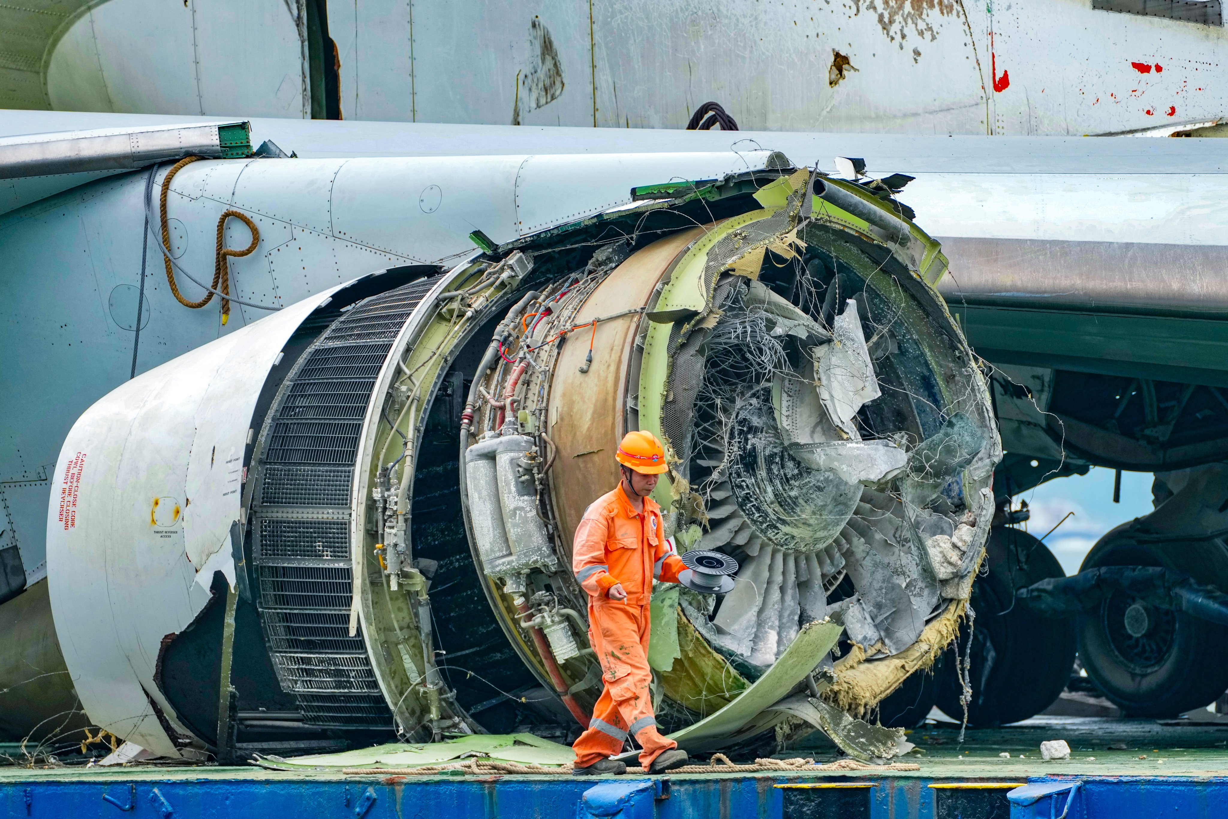 The preliminary report revealed that one of the aircraft’s four engines had accelerated after landing. Photo: Karma Lo