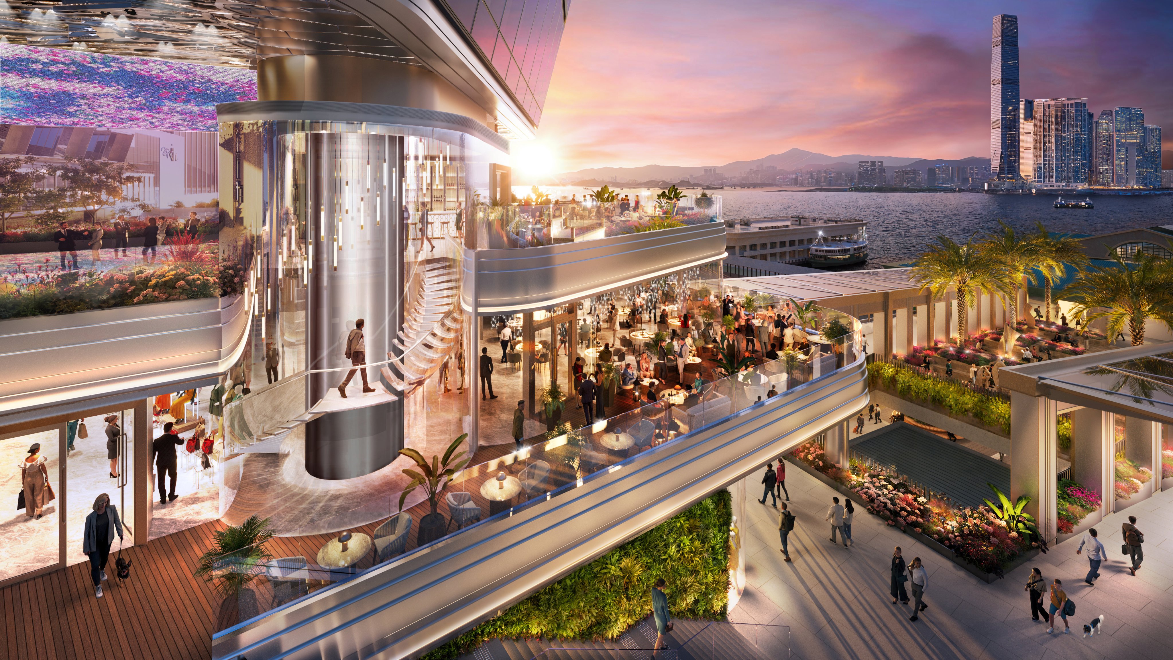 An artist’s Impression of Henderson Land’s Central Yards mixed-use development on the New Central Harbourfront. Photo: Handout
