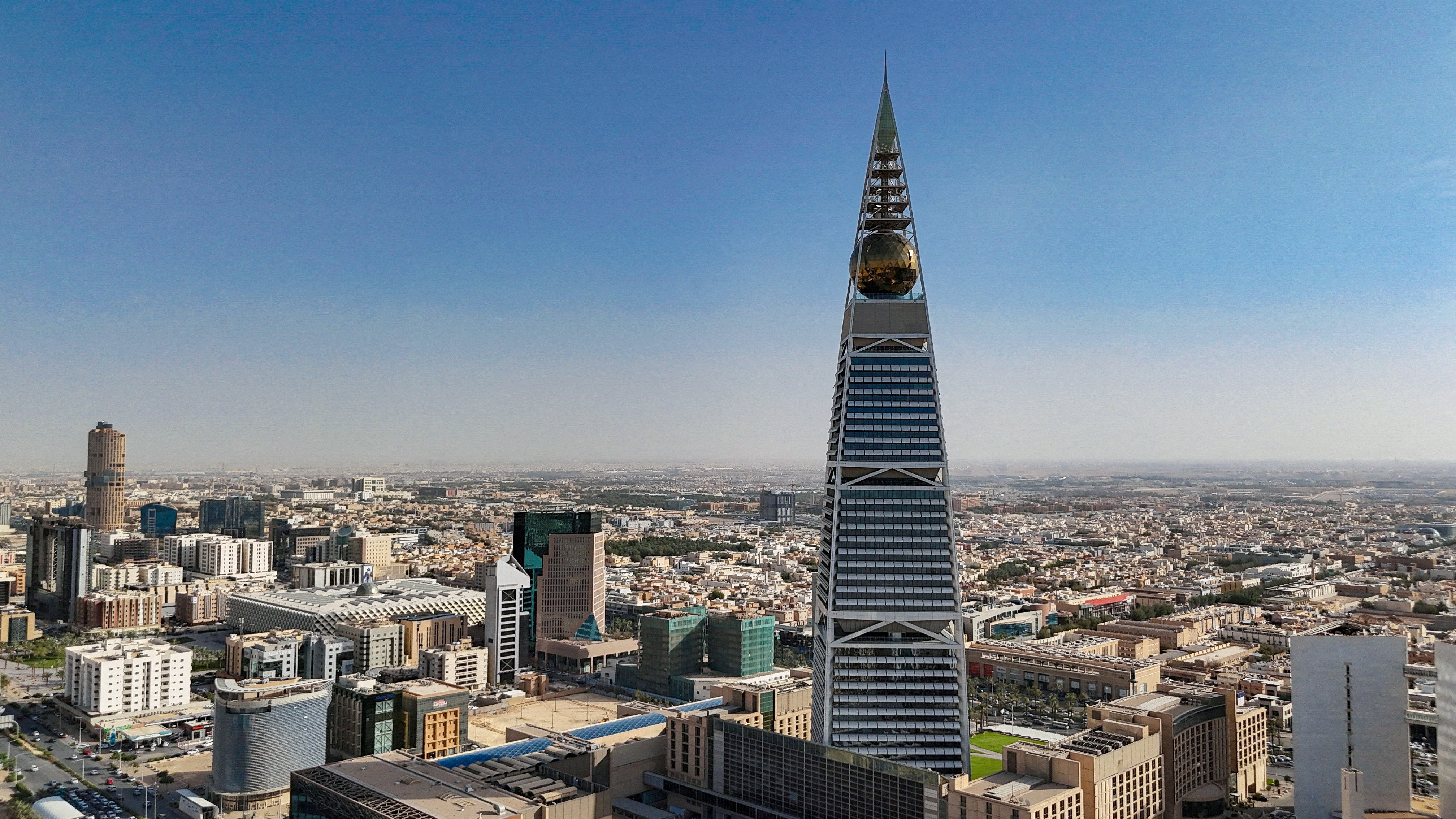 Hong Kong firms are keen to expand in Saudi Arabia, according to an HSBC survey. Above, an aerial view of the Saudi capital Riyadh. Photo: Reuters