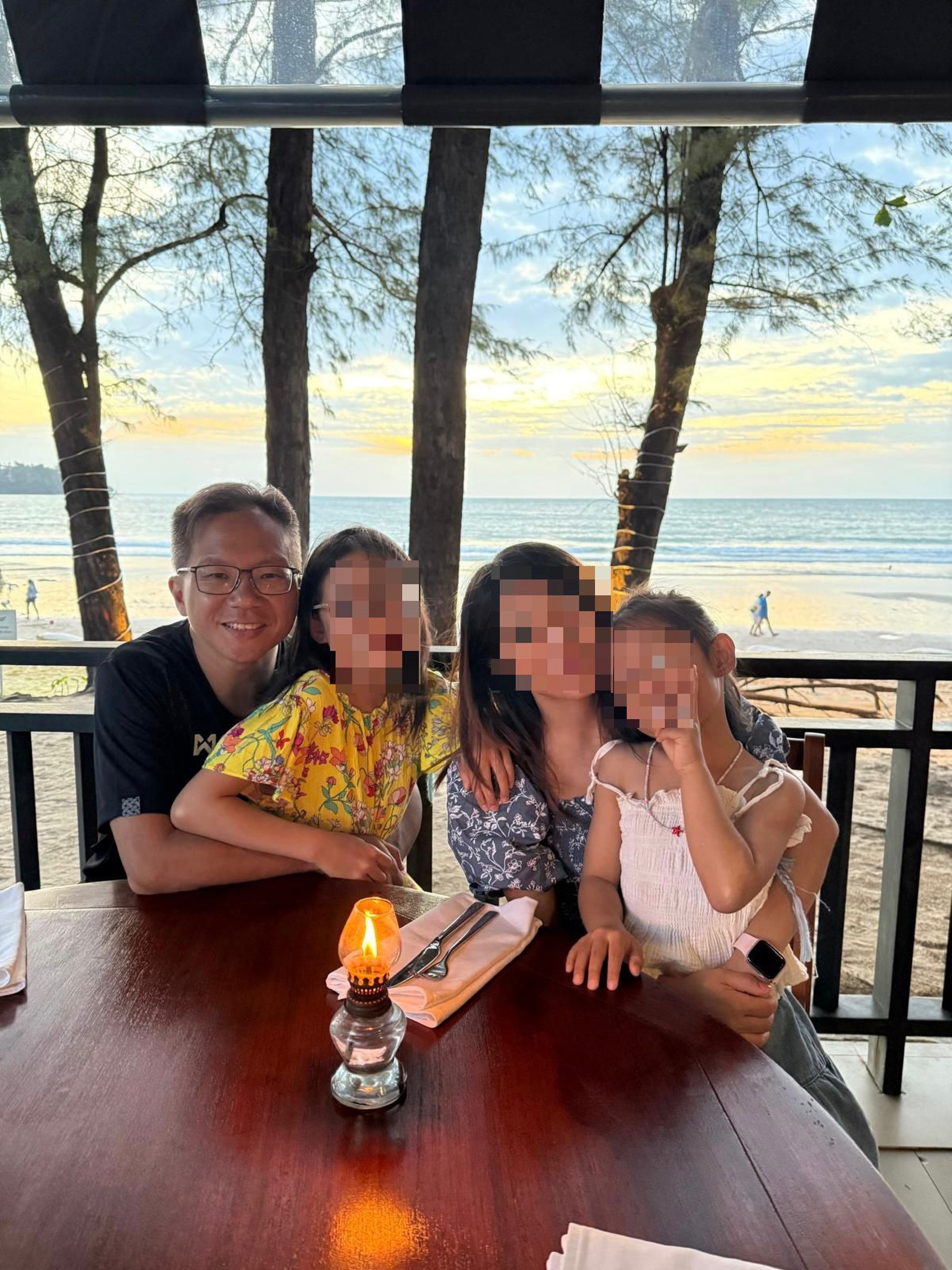 Yu Siu-hei with his family in happier times. Photo: Handout