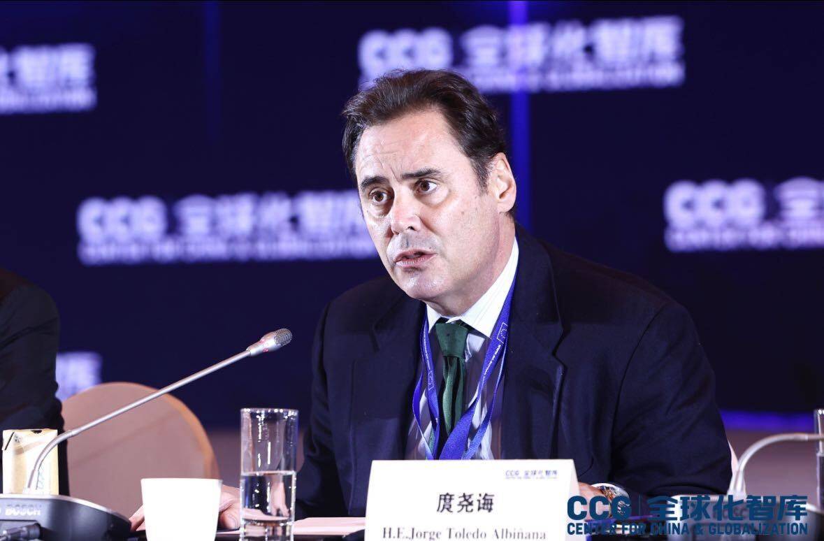 EU ambassador to China Jorge Toledo tells a forum in Beijing on Thursday that there is a new glimmer of hope to repair the bloc’s “difficult” relationship with China. Photo: Handout