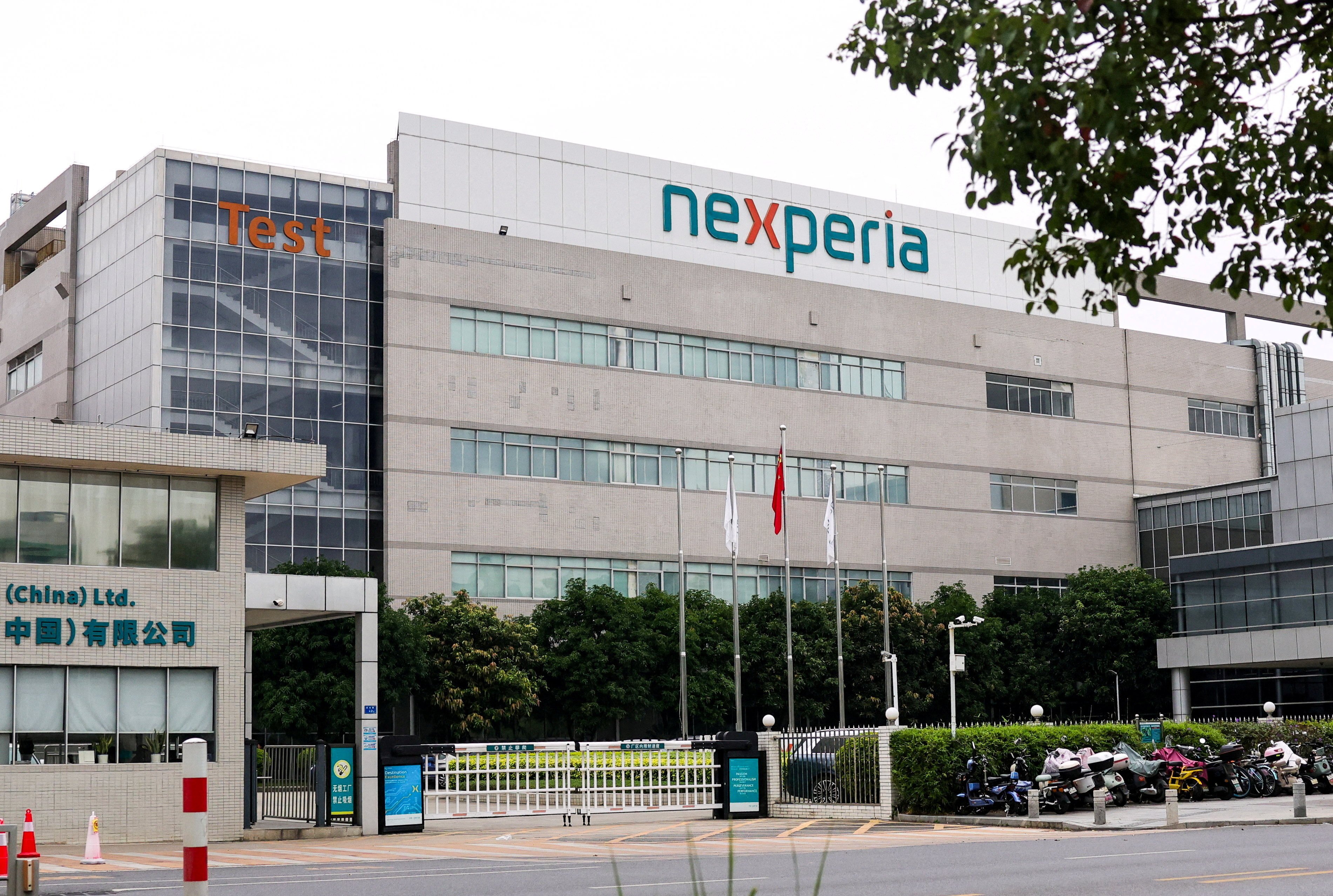 Nexperia’s packaging plant in Dongguan, Guangdong province, seen on November 7, 2025, produced up to 70 per cent of the company’s output. Photo: Reuters