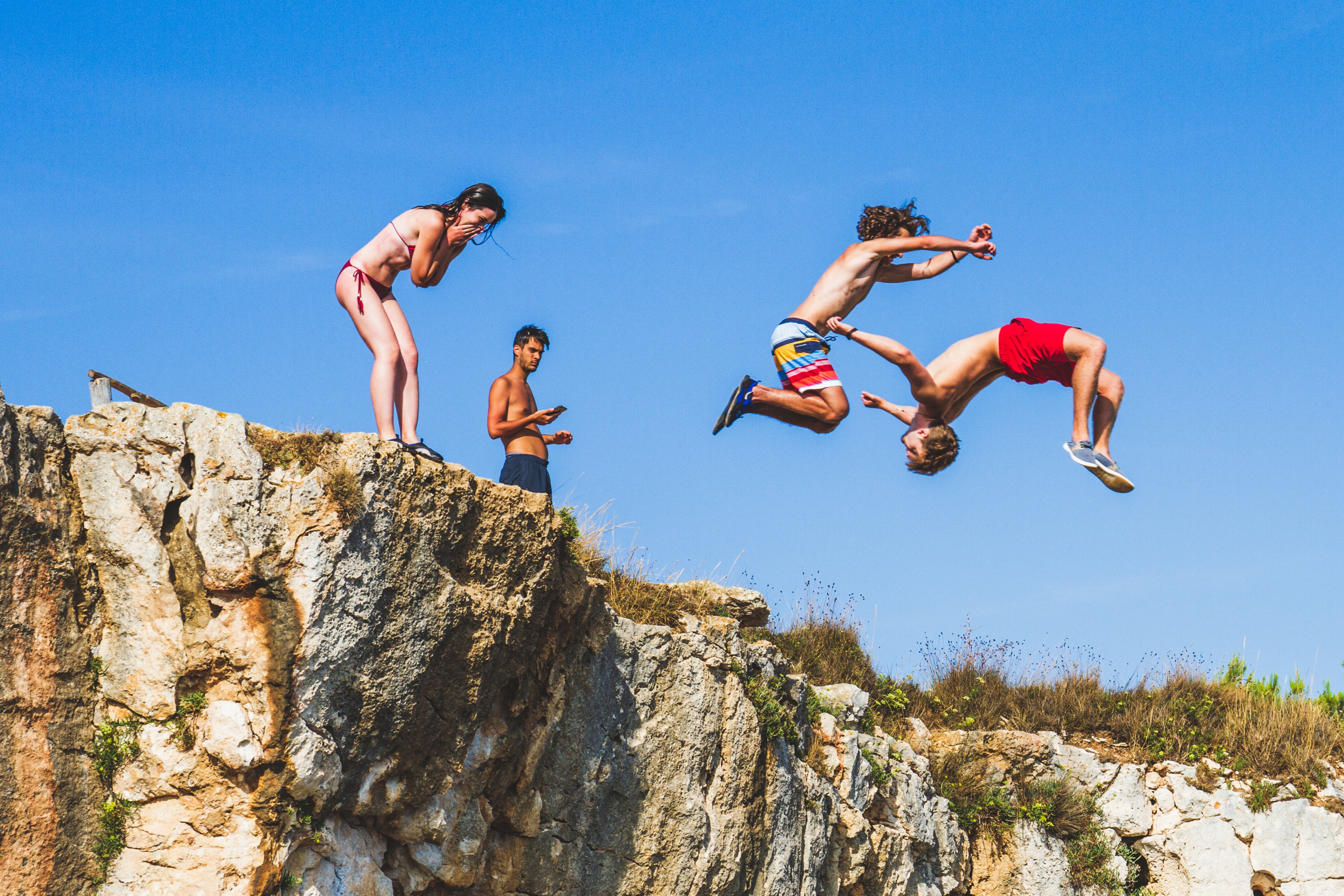 Full of testosterone and with a brain that is still developing, young men can be less likely to look before they leap. Doctors explain the factors behind risky behaviour in males, and how to promote healthy risk-taking in teens. Photo: Shutterstock