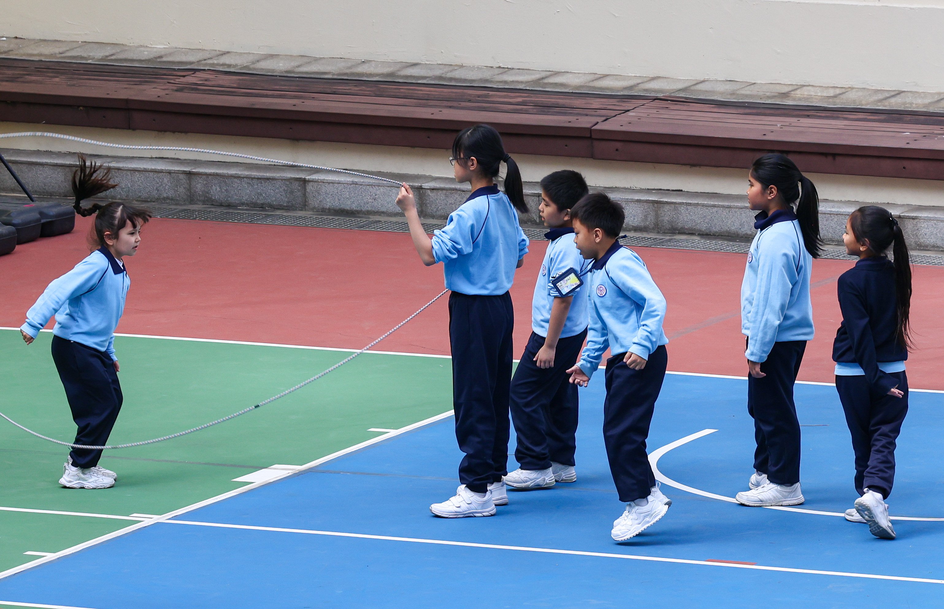 Students at a primary school in North Point. More than 85 per cent of Hong Kong infants and toddlers remain unvaccinated against the flu, an expert has said. Photo: Jelly Tse