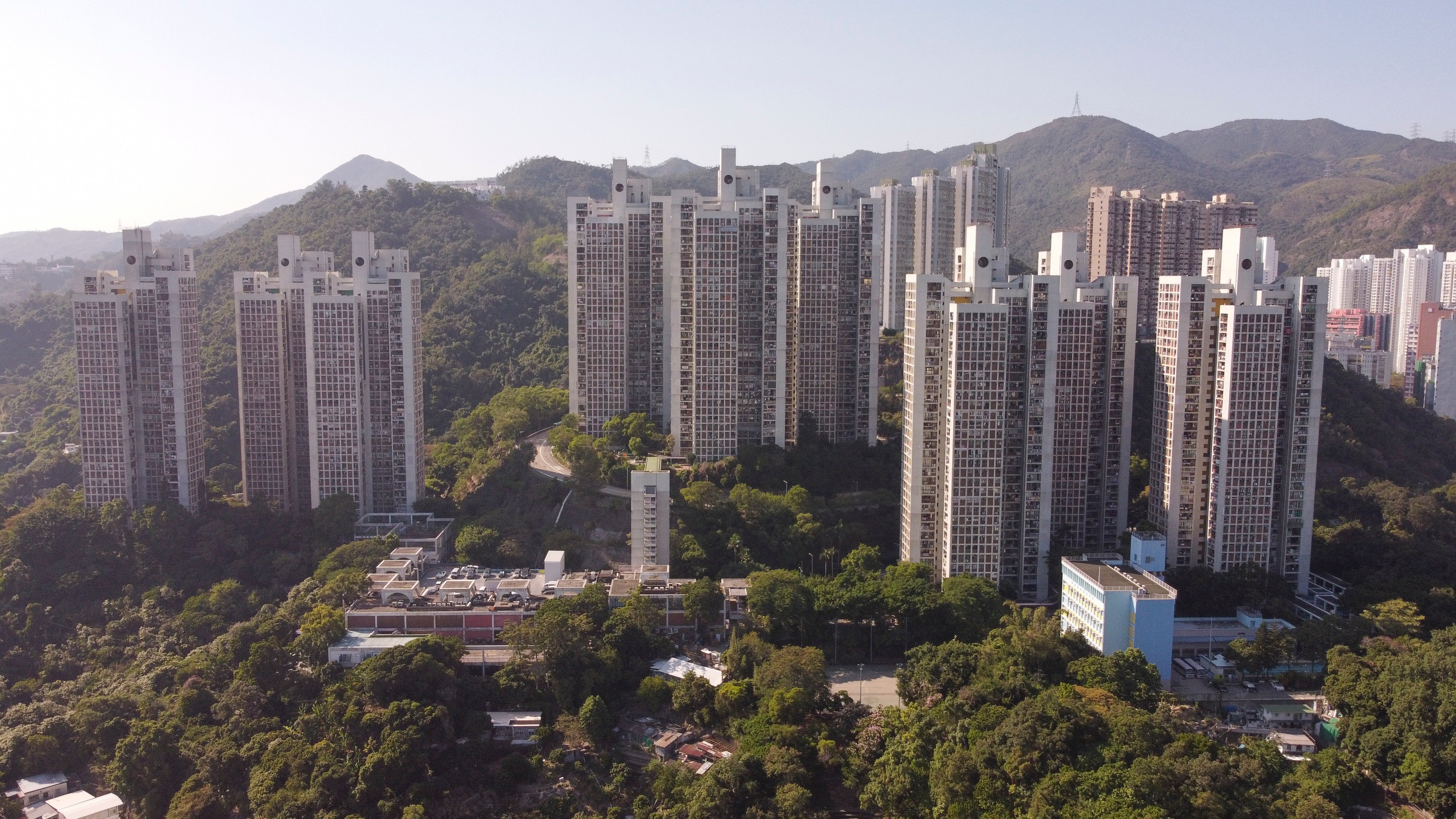 The boy was found unconscious by his sister at their flat in Sui Wo Court, Fo Tan. Photo: Martin Chan