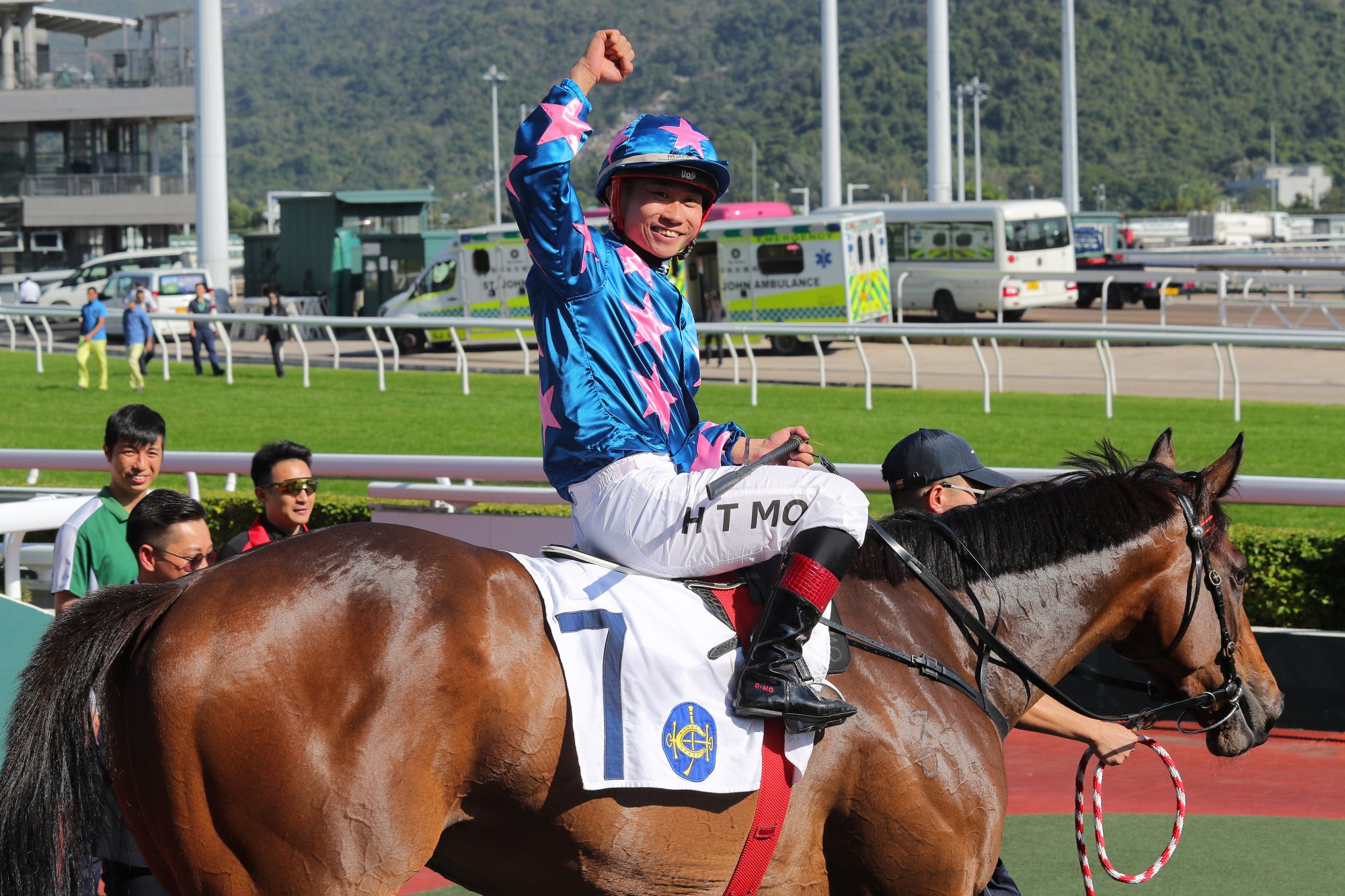 Dylan Mo celebrates his latest success on Winning Wing.