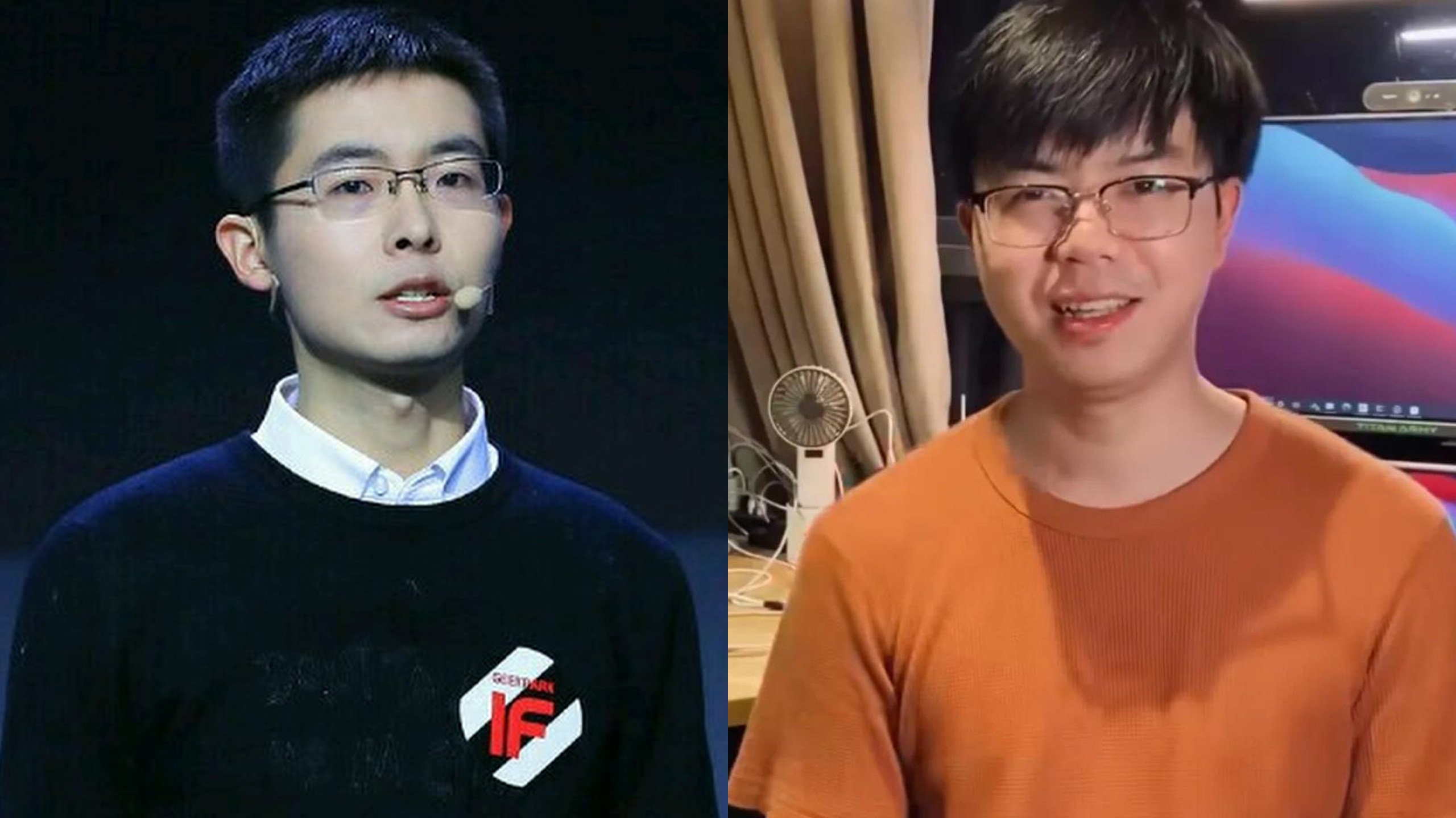 Unitree founder Wang Xingxing (left) and AgiBot co-founder Peng Zhihui have been named to China’s new robotics standardisation committee. Photo: Handout