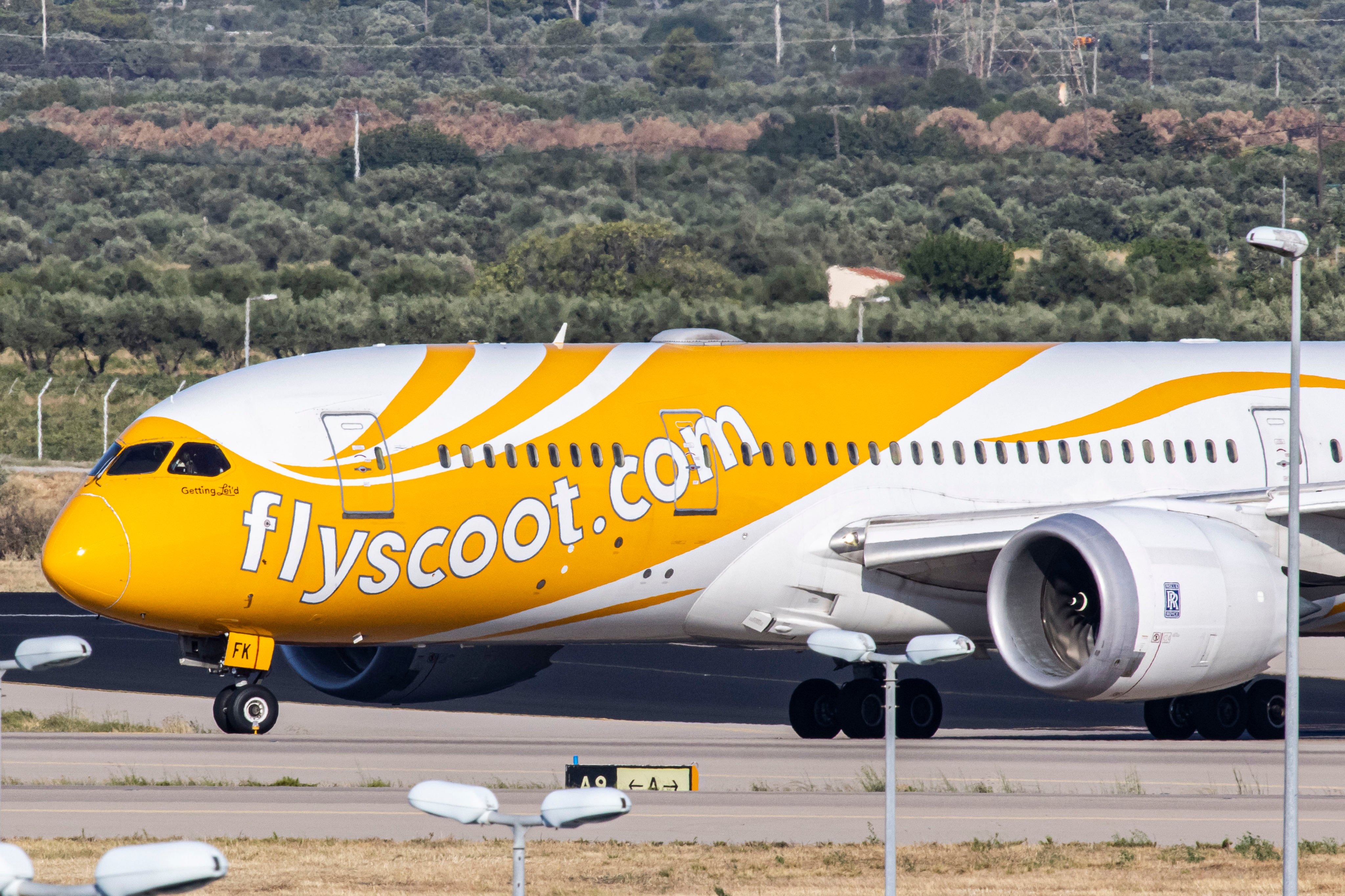 The fire was quickly extinguished by cabin crew and no one was injured, according to a Scoot spokesman. Photo: Getty Images