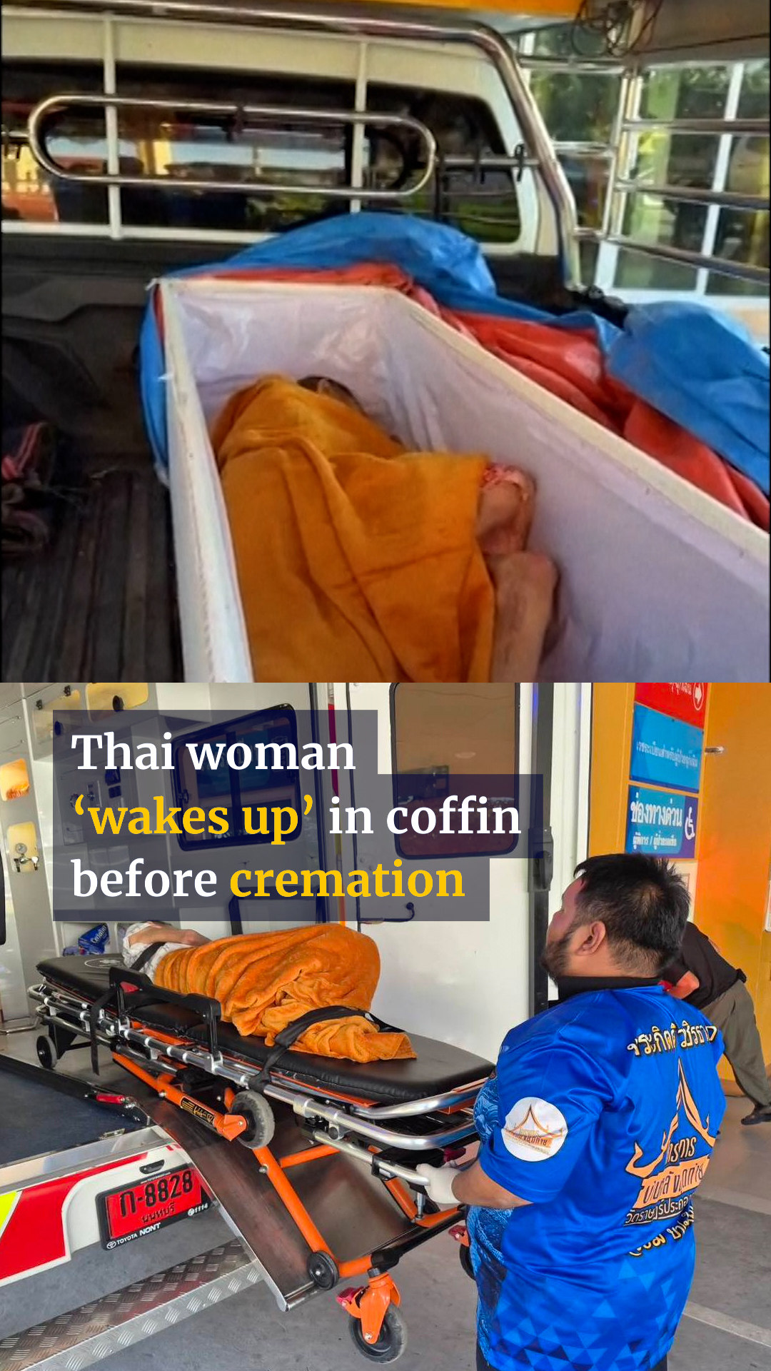 Thai woman ‘wakes up’ in coffin