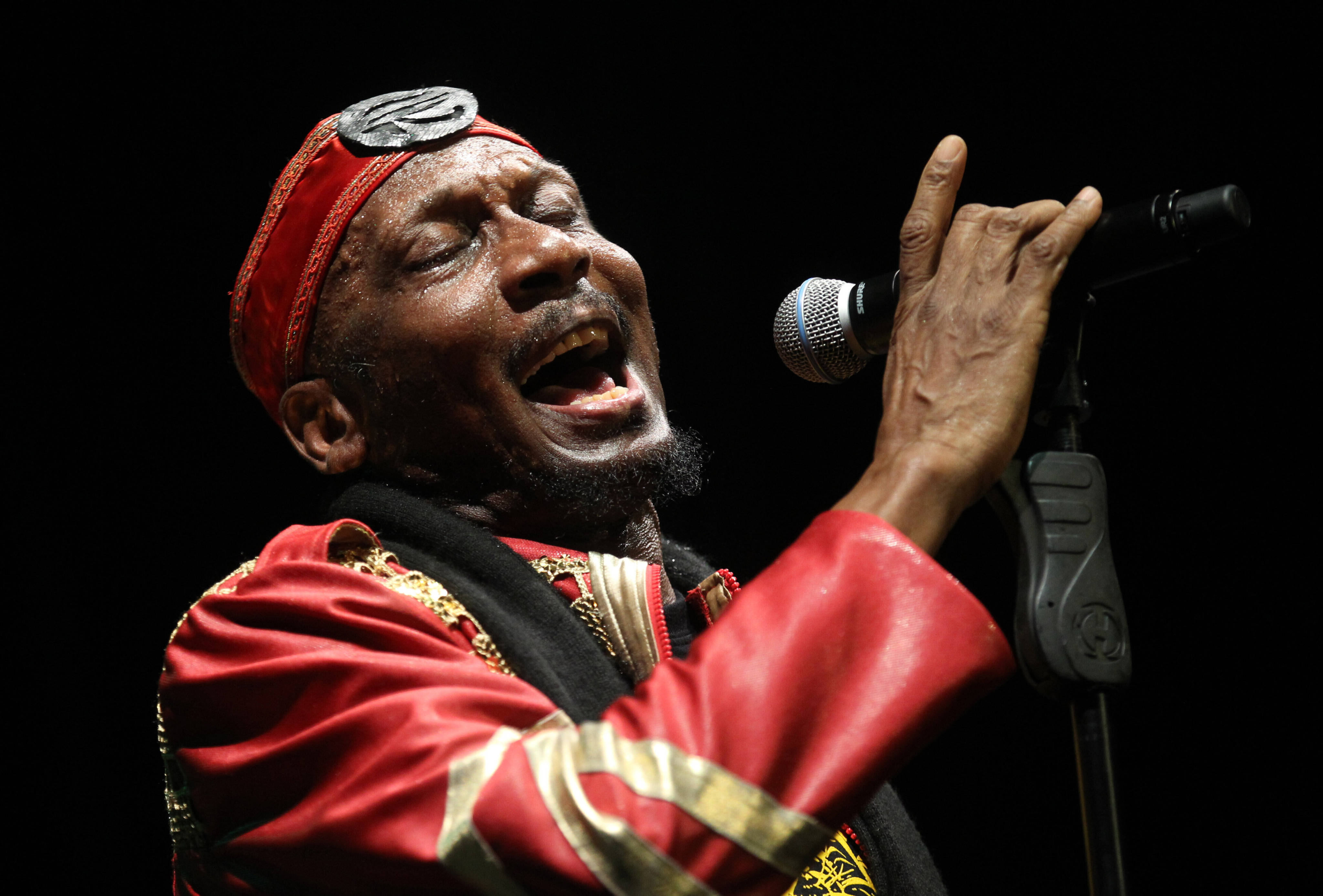 Jamaican musician, singer and actor Jimmy Cliff performs during the Timbre Rock and Roots concert in 2013 in Singapore. Photo: AP