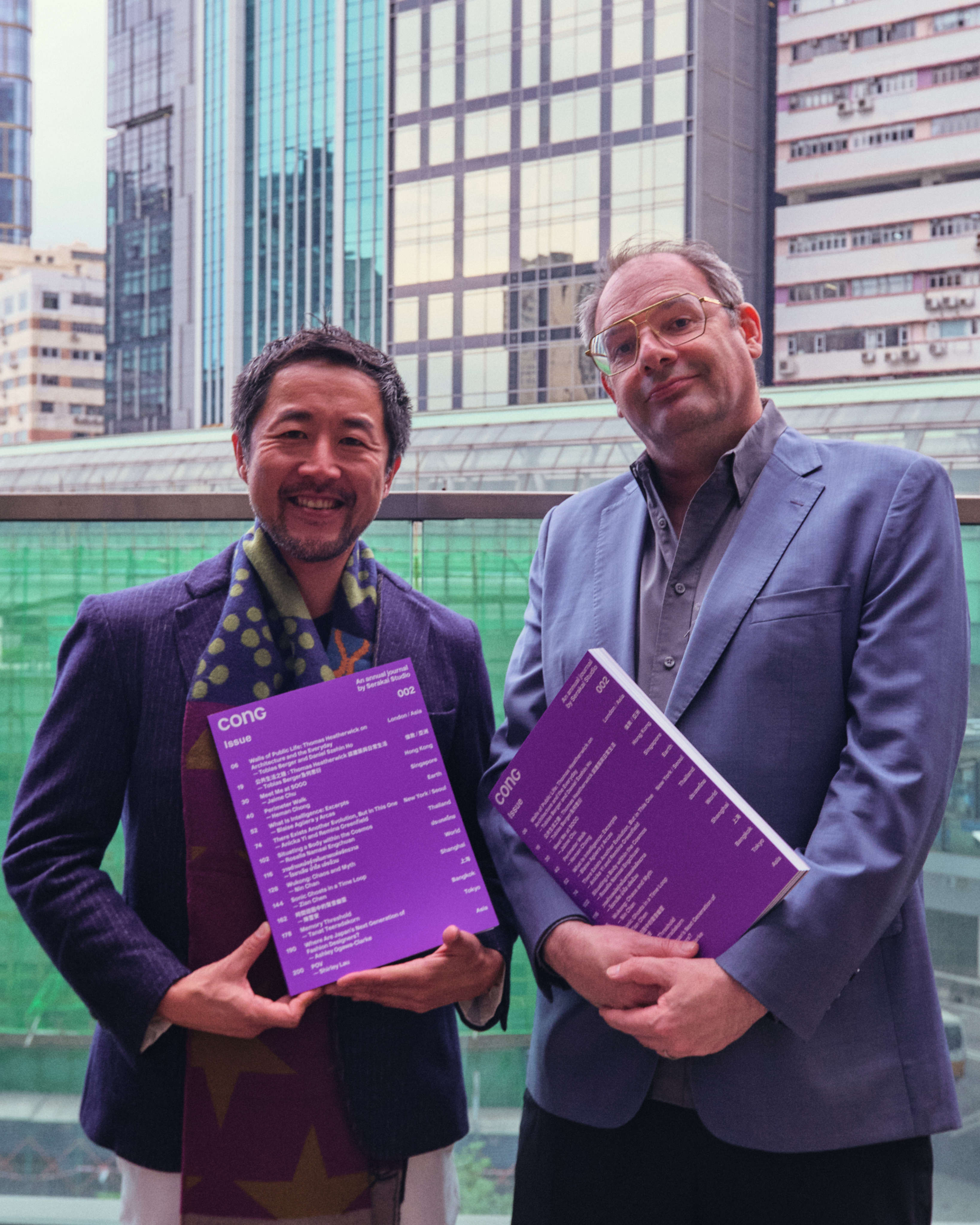 Previously colleagues at Tai Kwun, Daniel Ho (left) and Tobias Berger are the co-founders of Gold, an upcoming cultural salon in Hong Kong’s Wong Chuk Hang neighbourhood. The pair were brought together by their love for the arts and of Hong Kong as an international art hub. Photo: Serakai Studio