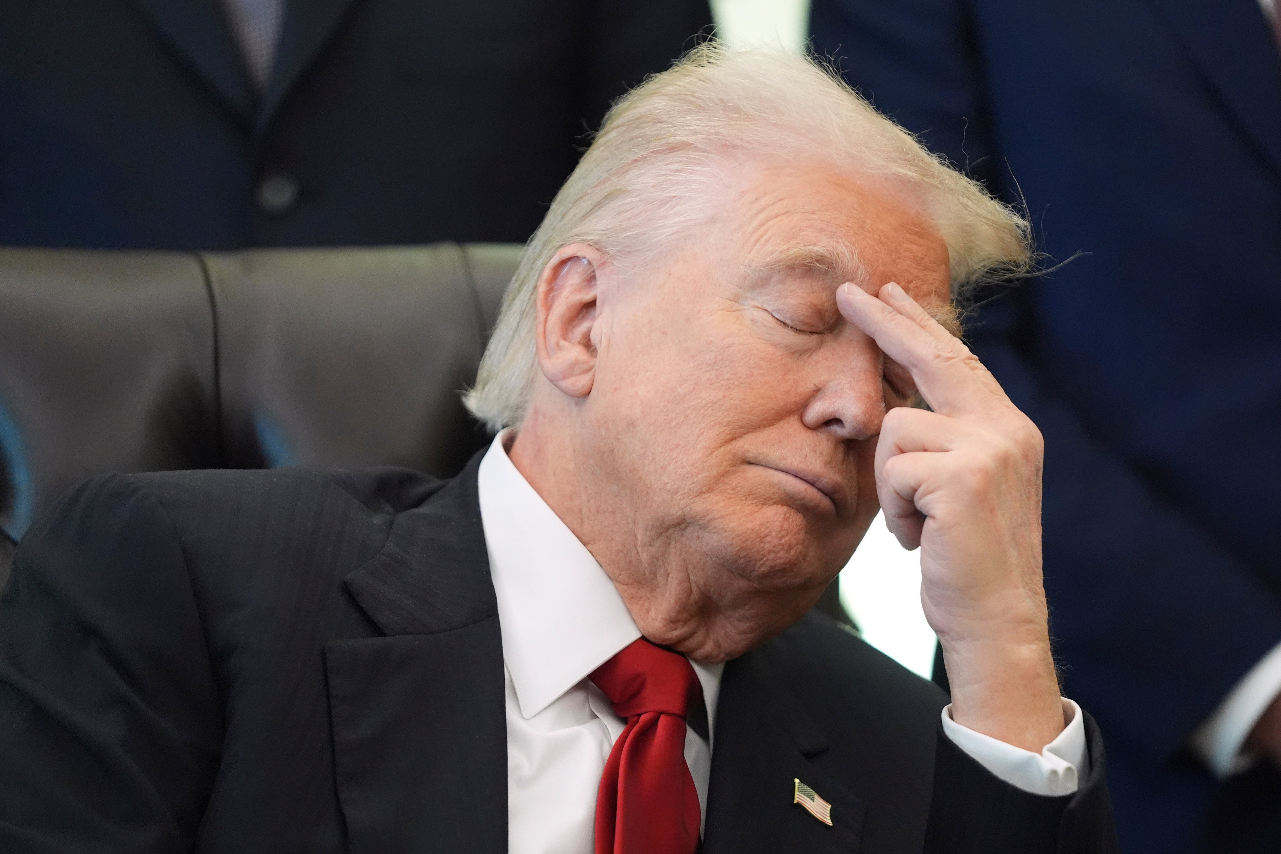 US President Donald Trump during an announcement in the Oval Office earlier this month. Photo: AP