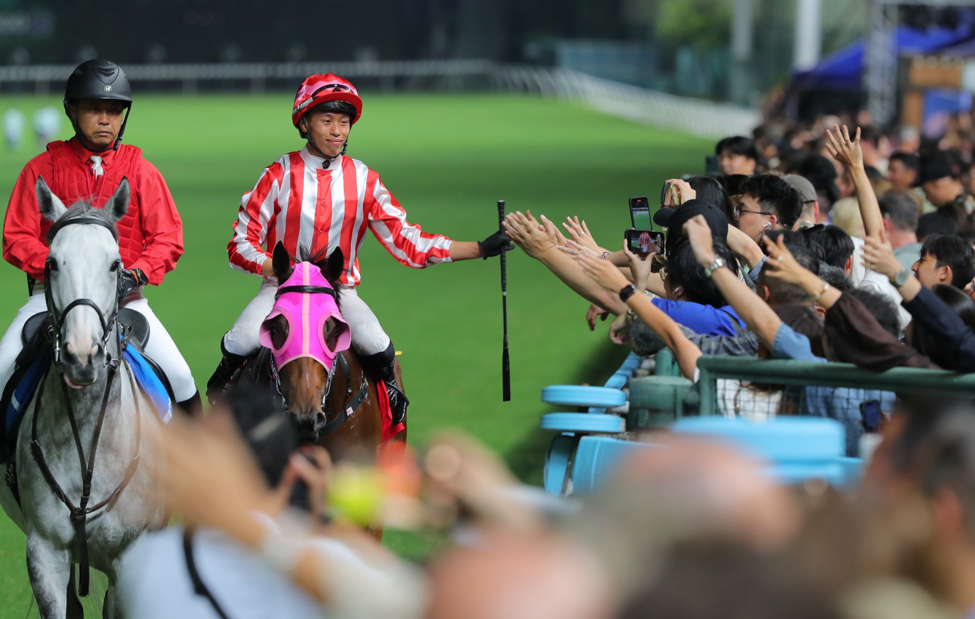 All smiles for Vincent Ho at Happy Valley.